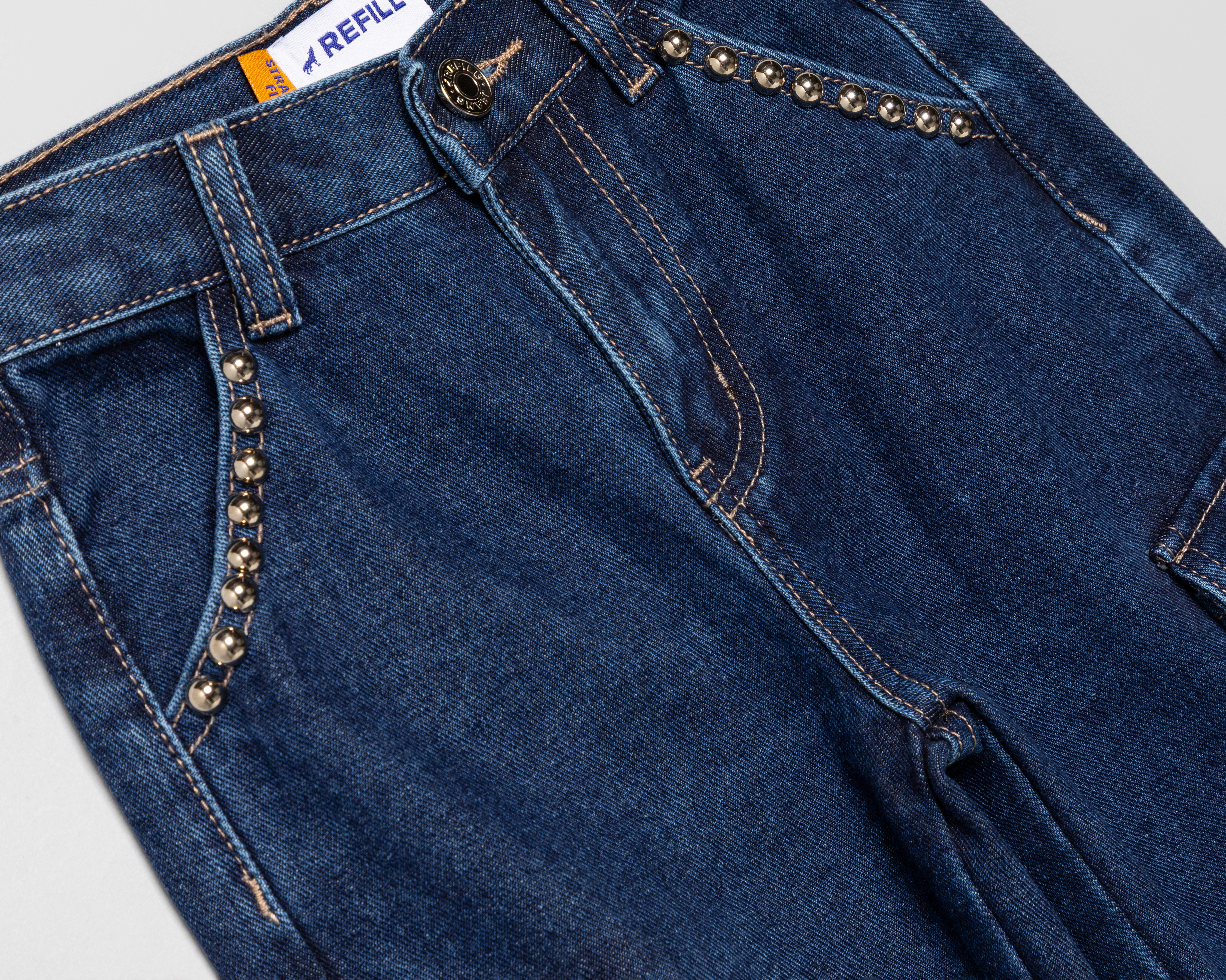 Foto 4 pulgar | Foto 3 | Jeans Straight Refill para Niña