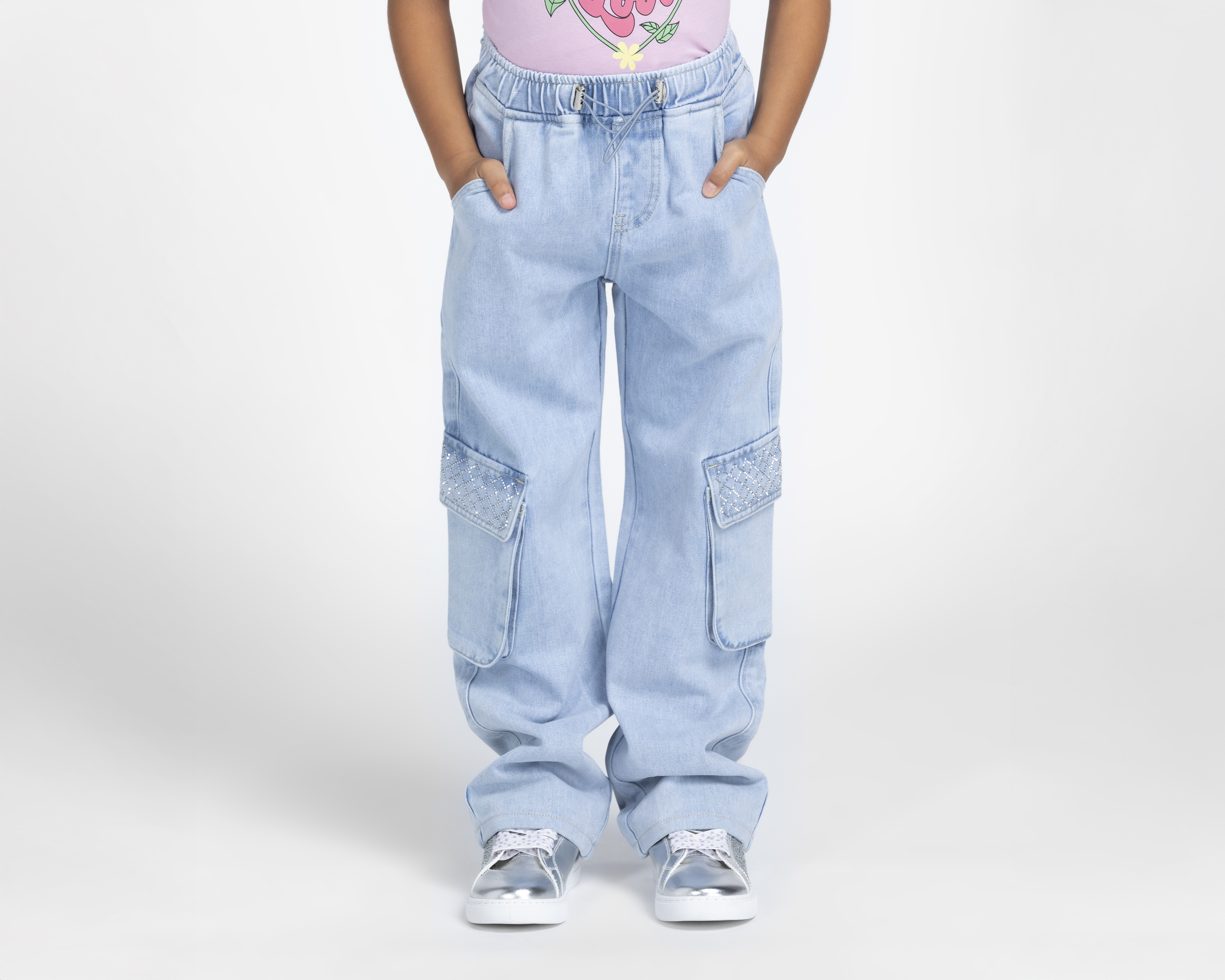 Foto 2 pulgar | Foto 1 | Pantalón Girls Attitude Wide Leg para Niña