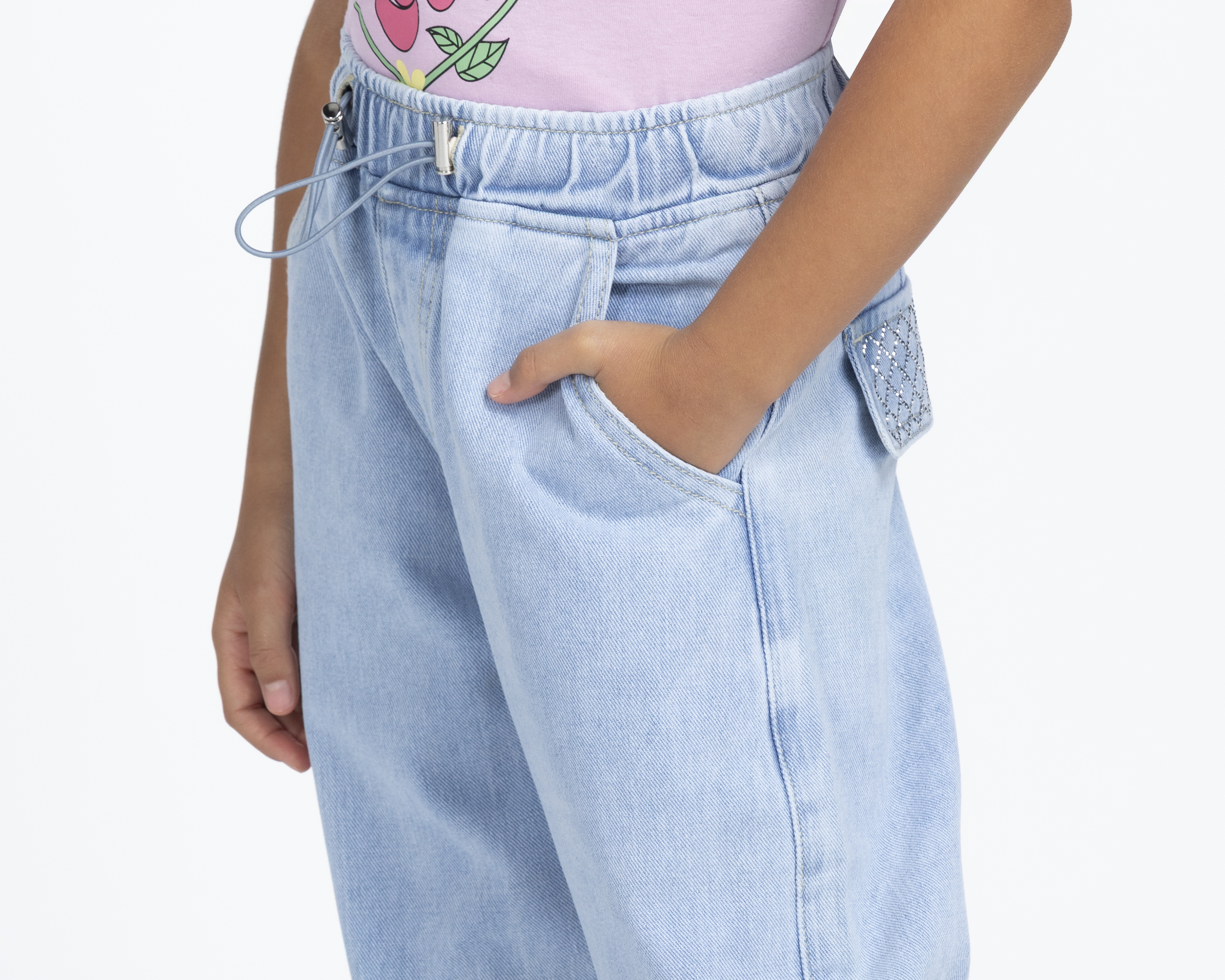 Foto 5 pulgar | Foto 4 | Pantalón Girls Attitude Wide Leg para Niña