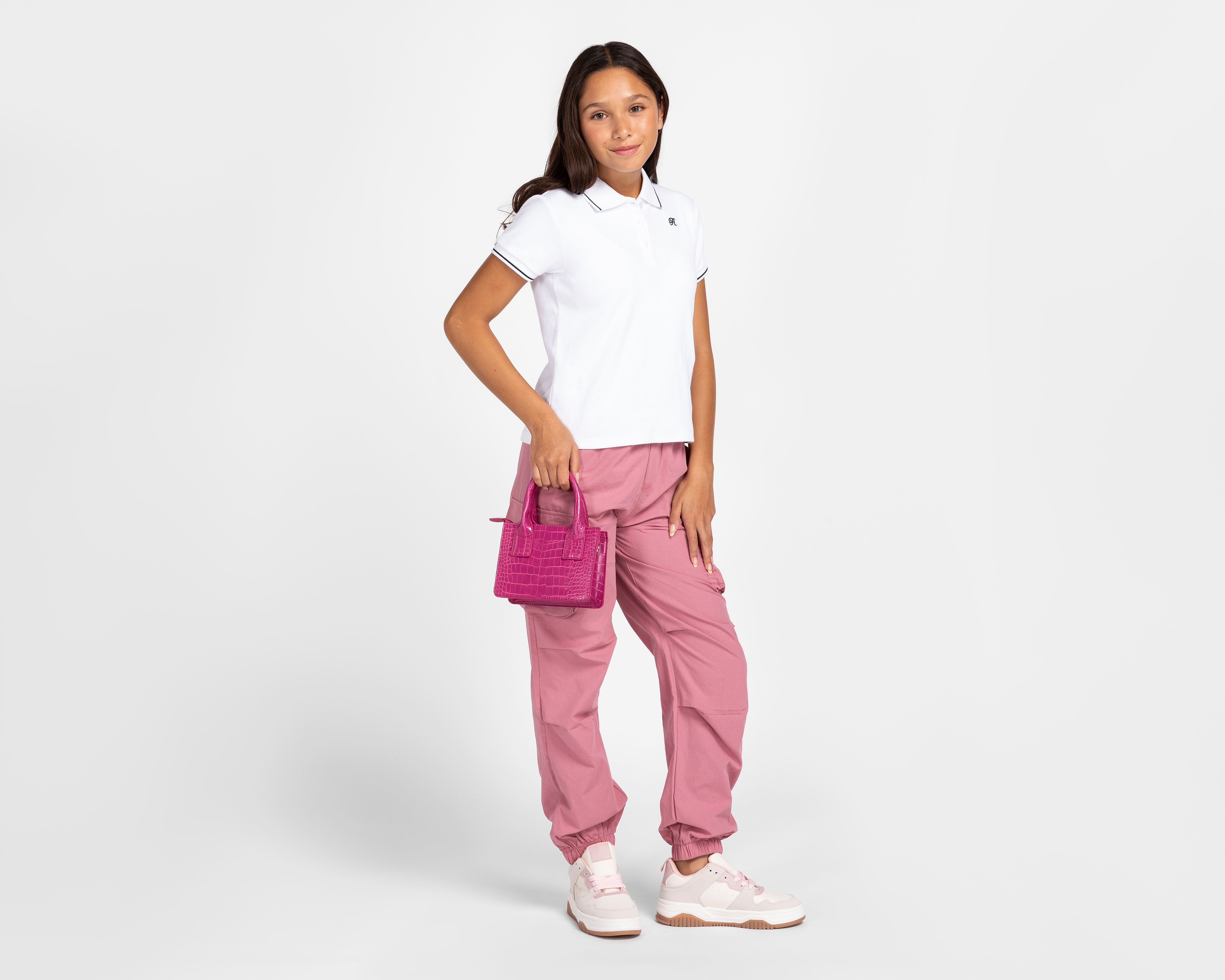 Foto 3 pulgar | Foto 2 | Playera Polo Refill Blanca Juvenil