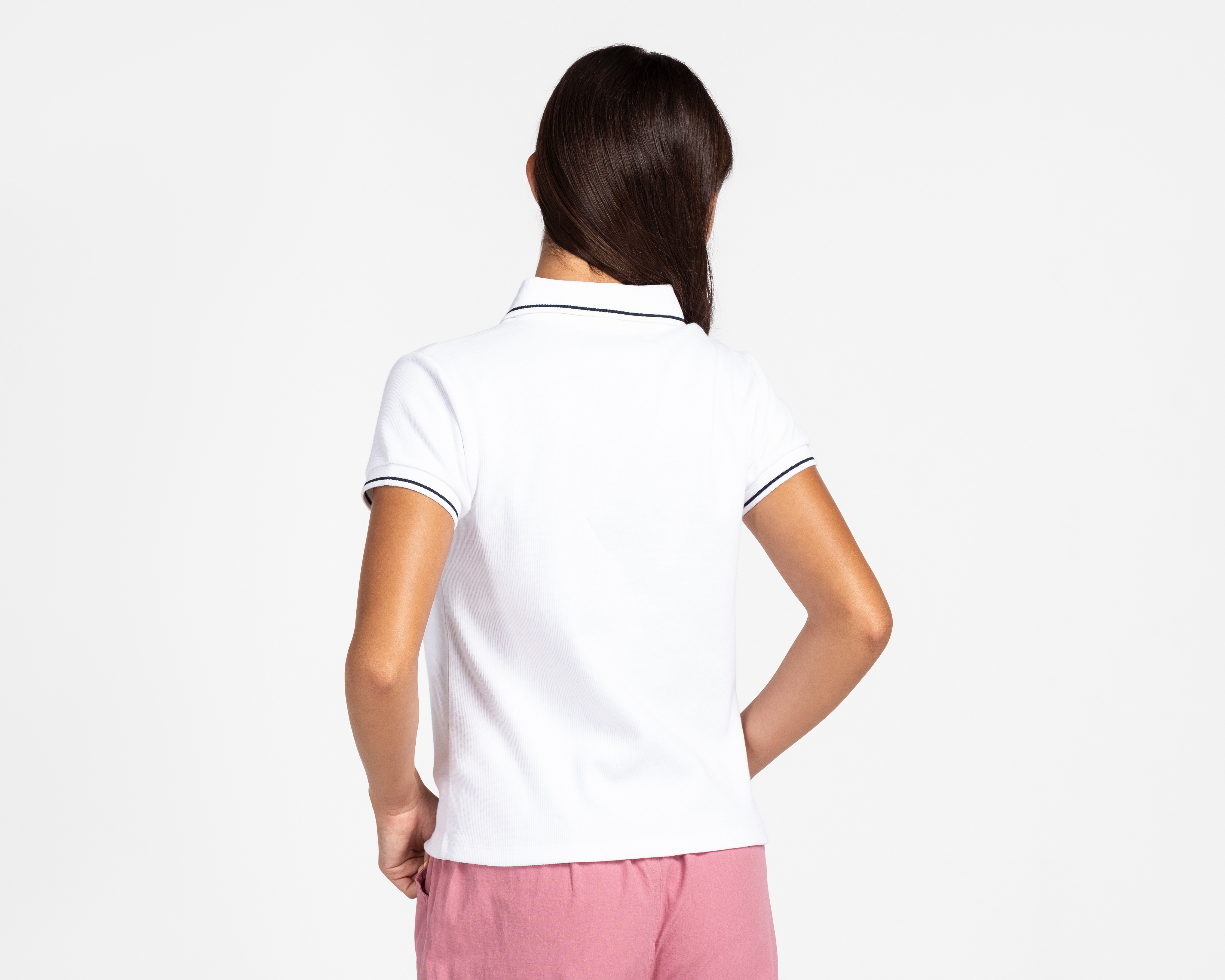 Foto 4 pulgar | Foto 3 | Playera Polo Refill Blanca Juvenil