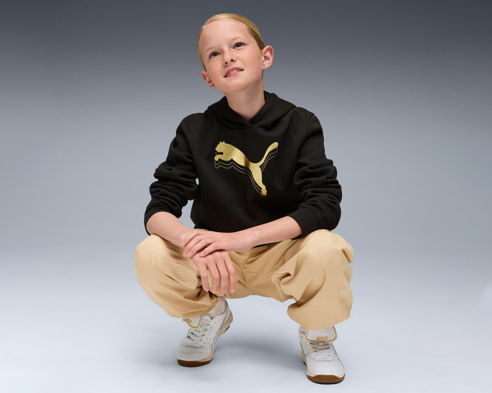 Foto 4 pulgar | Foto 3 | Sudadera Deportiva Puma Metallic para Niña