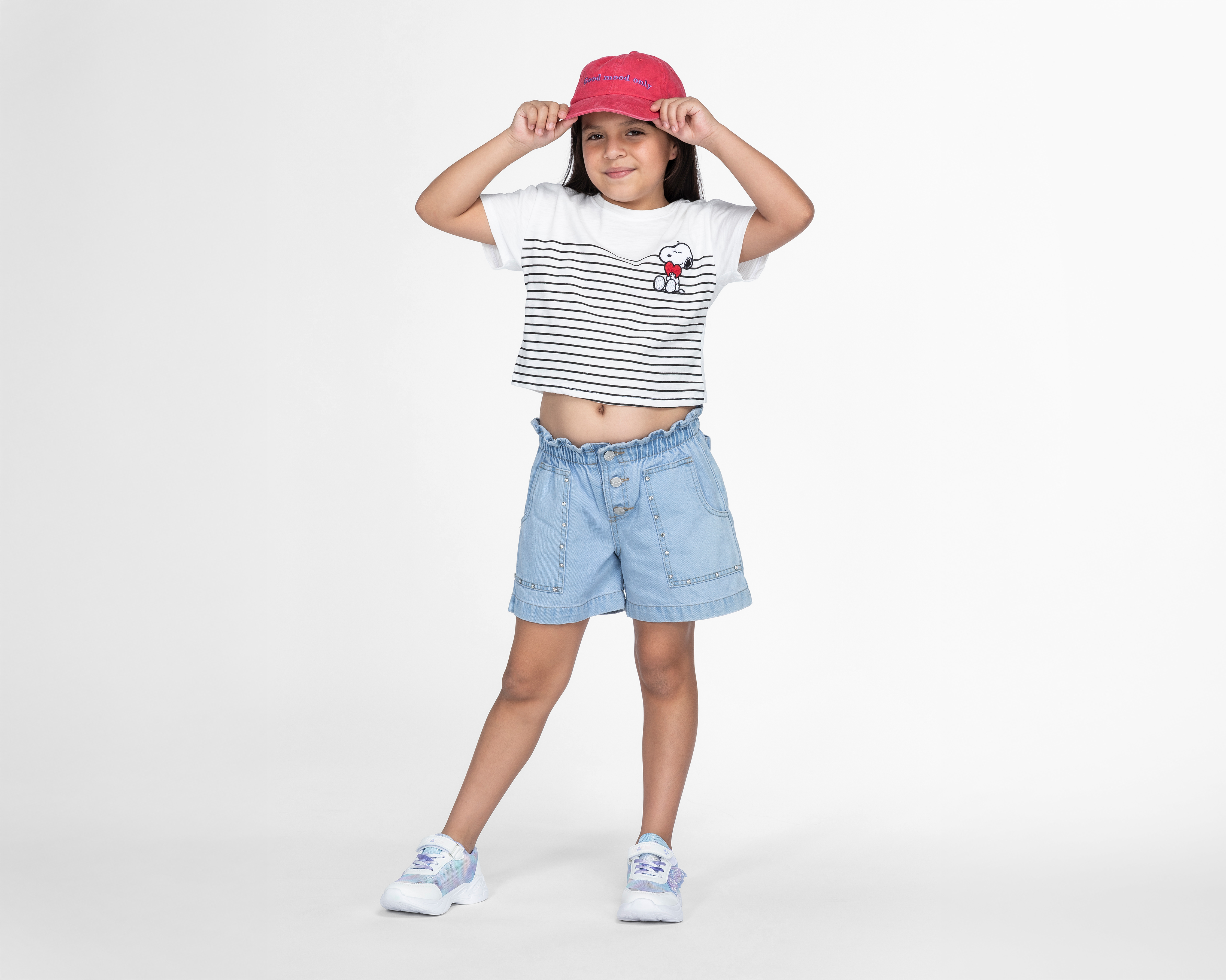 Foto 3 pulgar | Foto 2 | Playera Peanuts Manga Corta Estampada para Niña