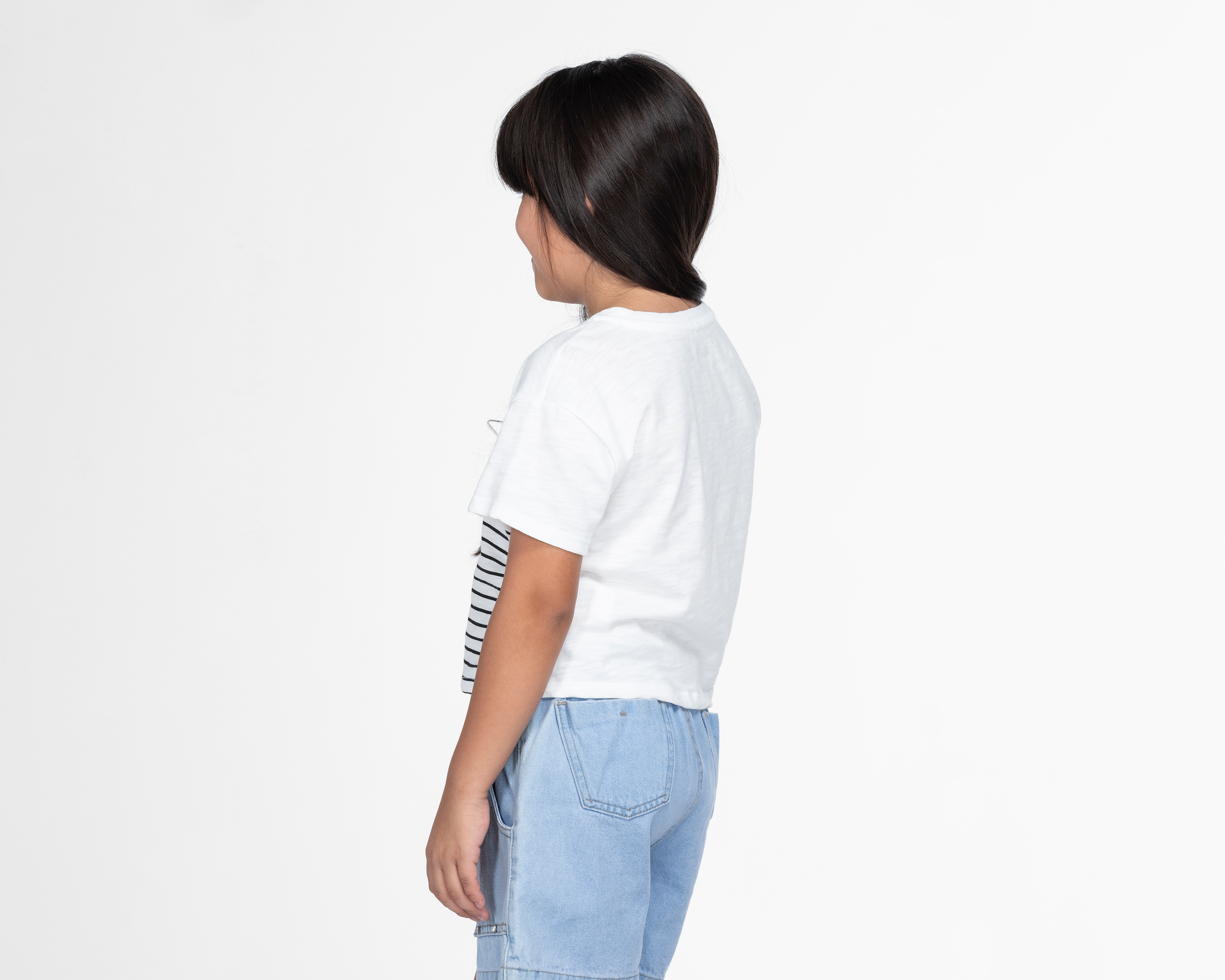 Foto 4 pulgar | Foto 3 | Playera Peanuts Manga Corta Estampada para Niña