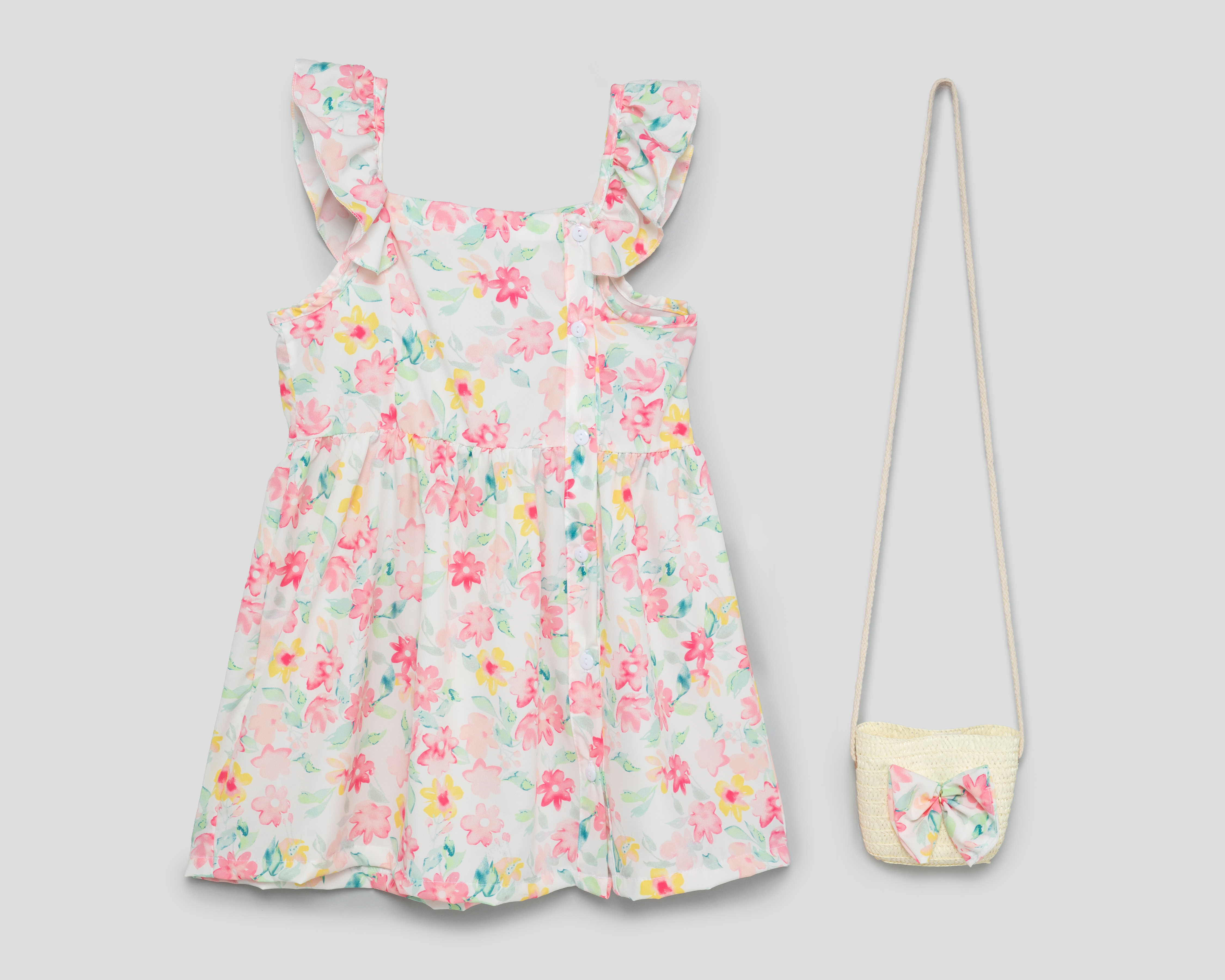 Vestido Multicolor Girls Attitude para Niña con Bolsa