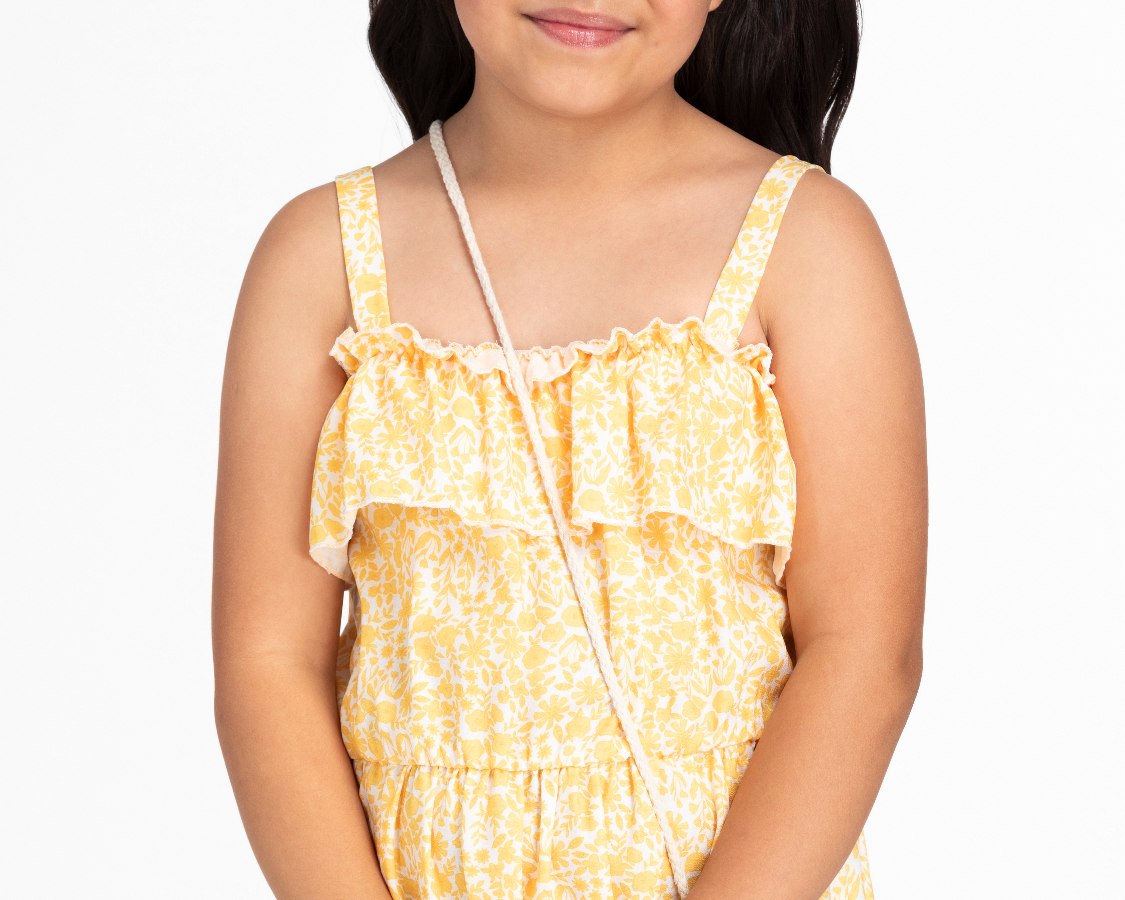 Foto 6 pulgar | Foto 5 | Vestido Amarillo Girls Attitude para Niña con Bolsa de Oso