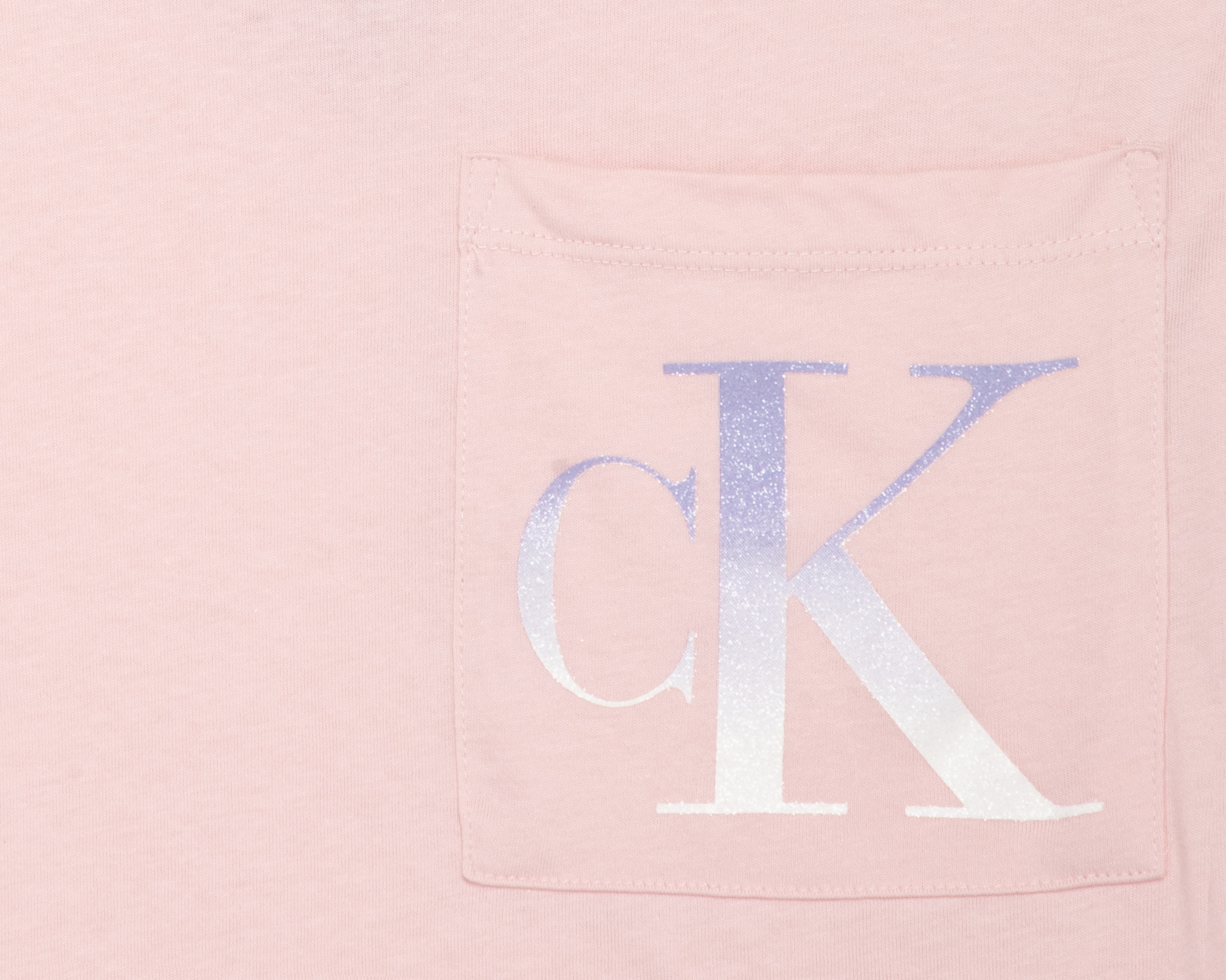 Foto 4 pulgar | Foto 3 | Playera de Cuello Redondo Rosa Calvin Klein para Niña