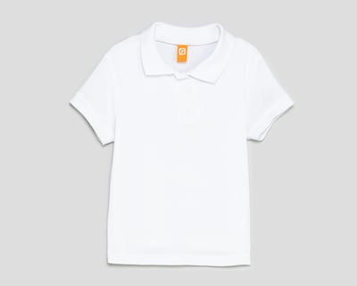 Foto 1 | Foto 1 | Playera Polo Grafito Blanca para Niña
