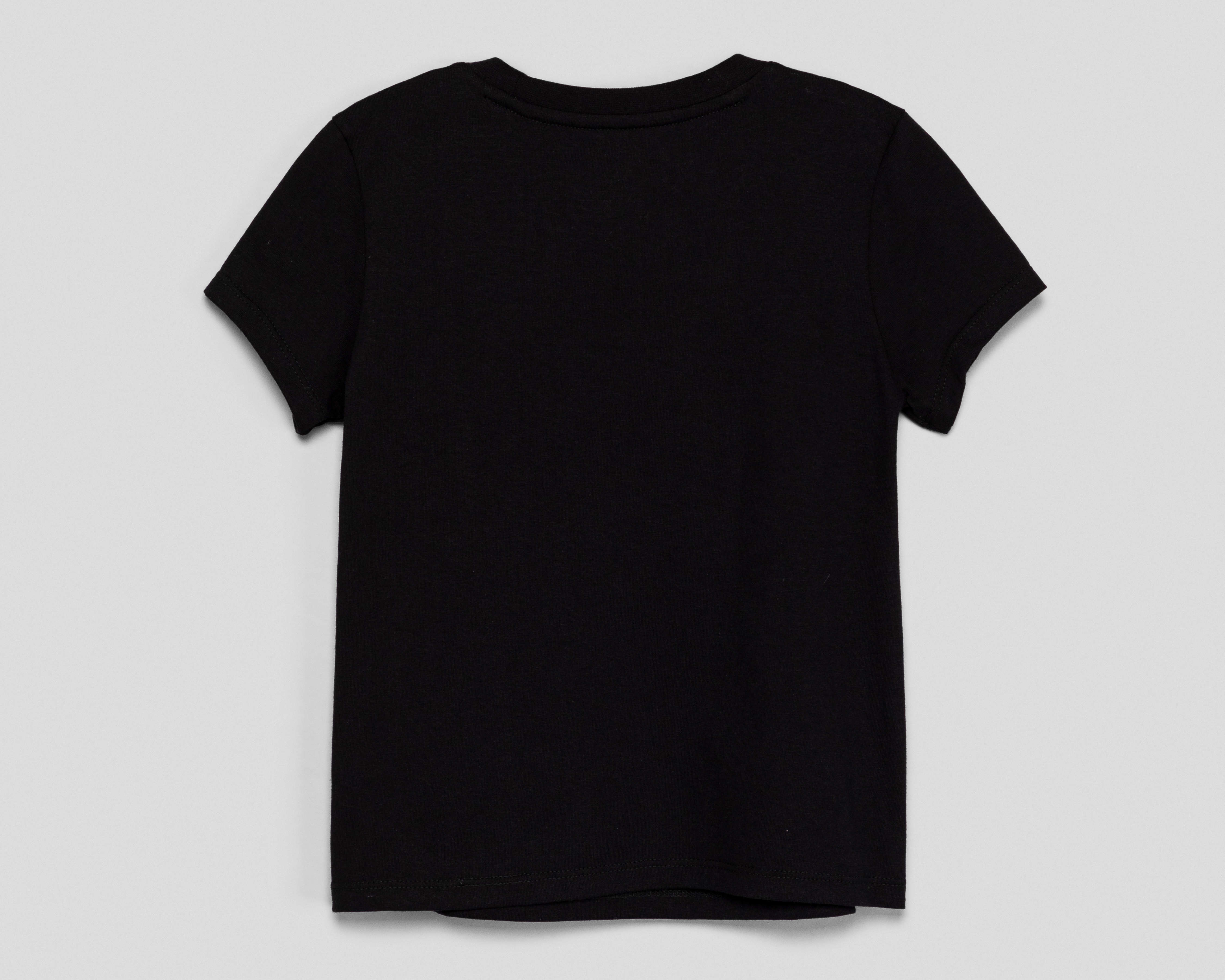 Foto 3 pulgar | Foto 2 | Playera Cuello Redondo Negra Refill para Niña