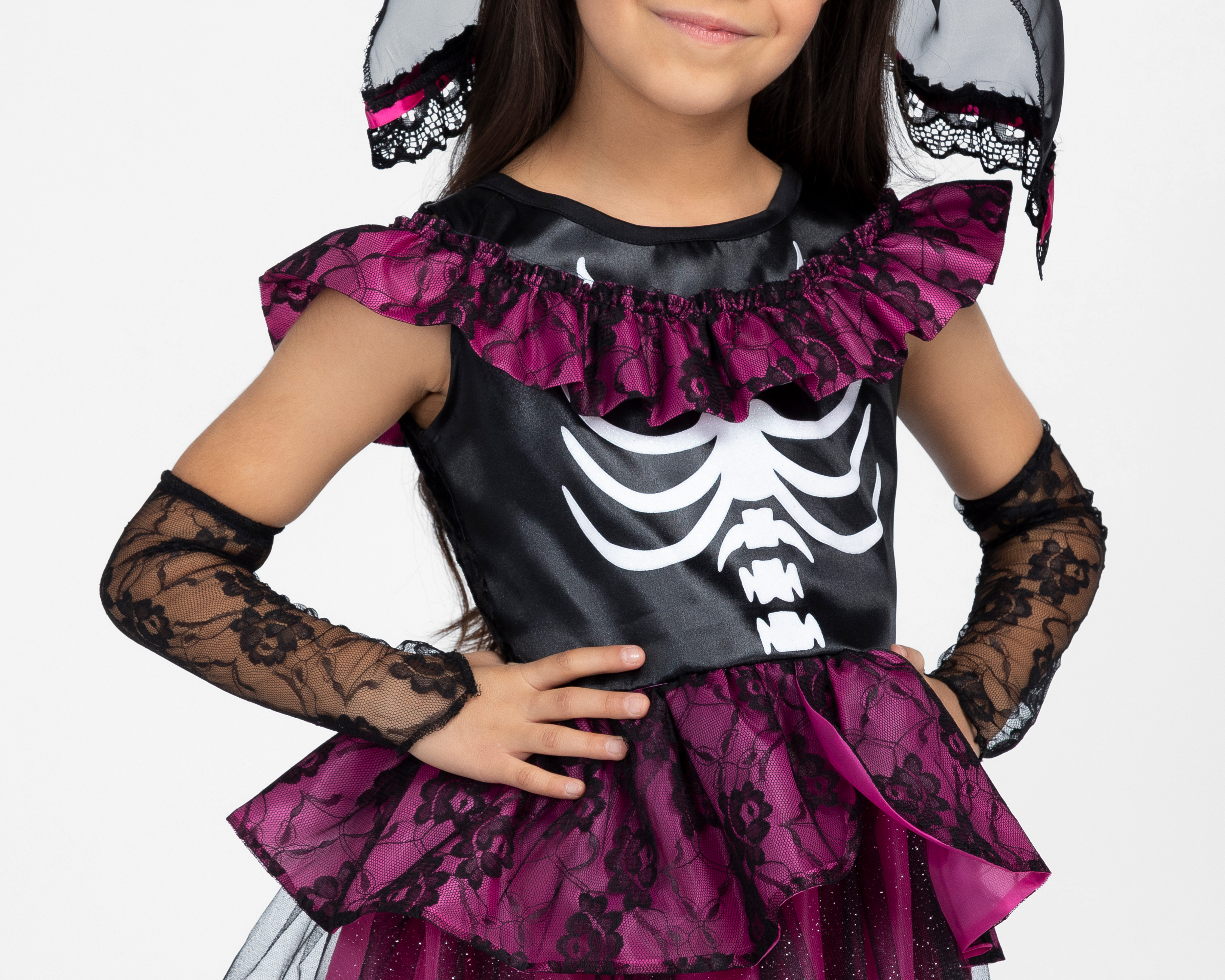 Foto 4 pulgar | Foto 3 | Disfraz de Catrina Source para Niña