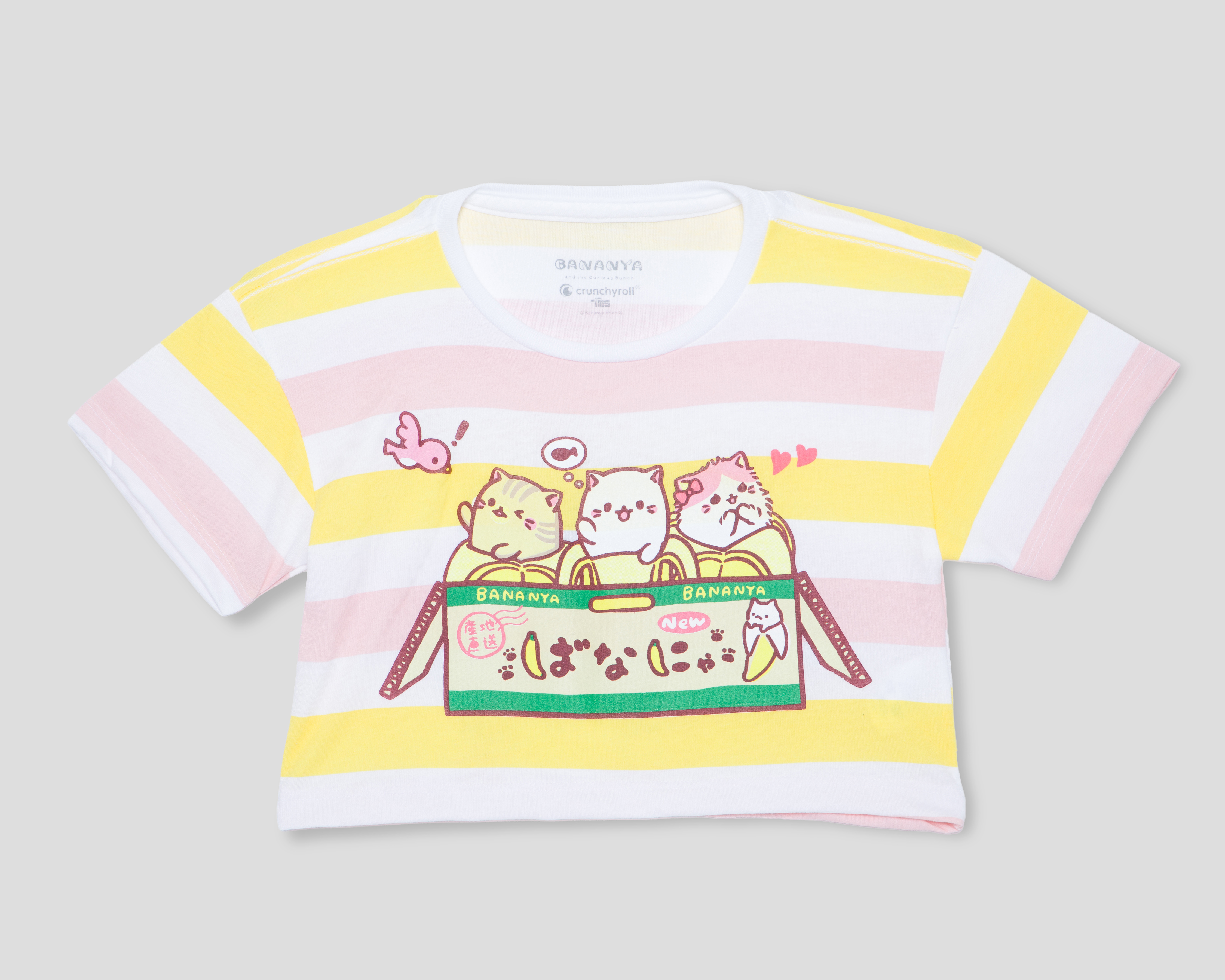 Foto 2 pulgar | Foto 1 | Playera de Cuello Redondo Multicolor Bananya para Niña