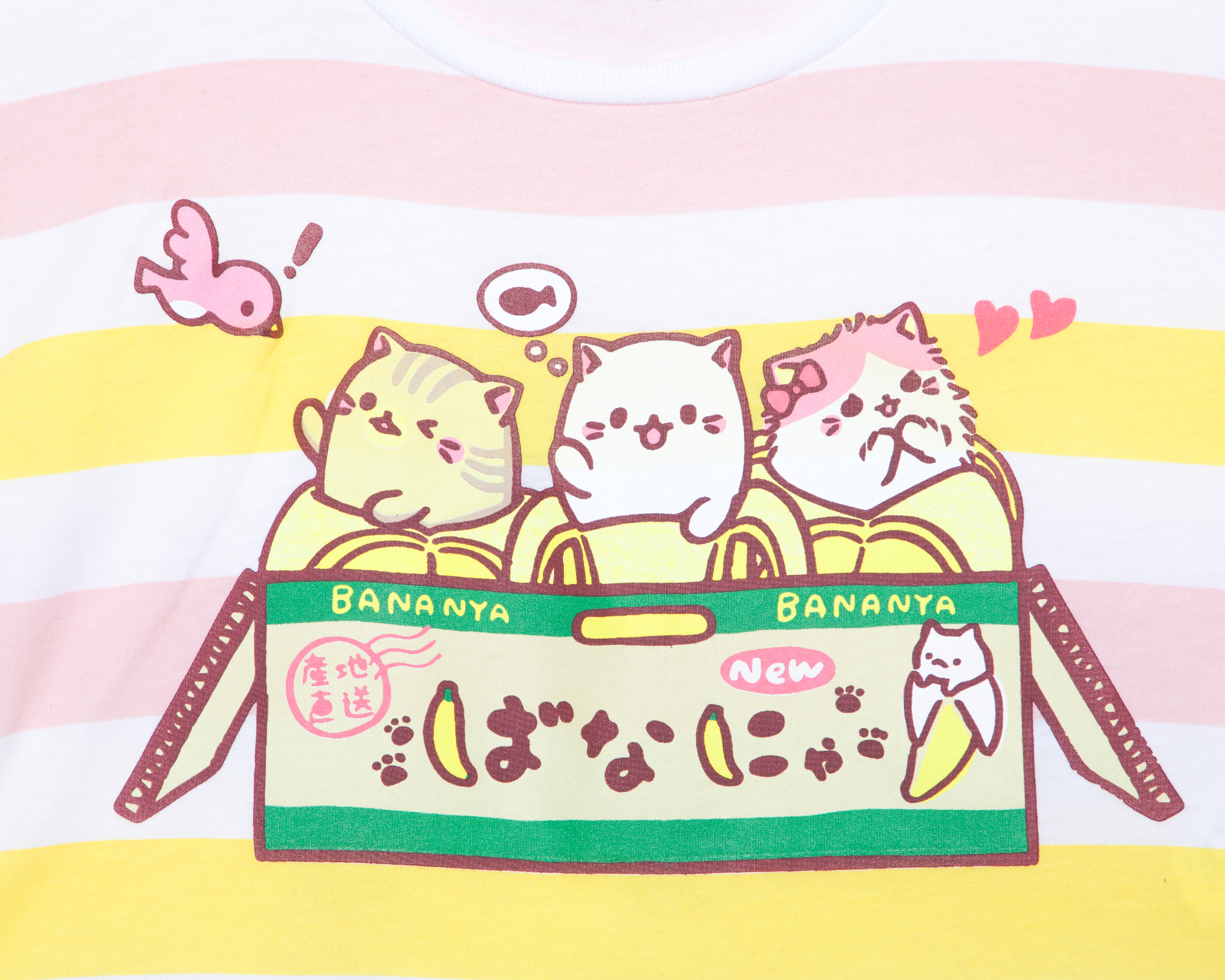 Foto 4 pulgar | Foto 3 | Playera de Cuello Redondo Multicolor Bananya para Niña