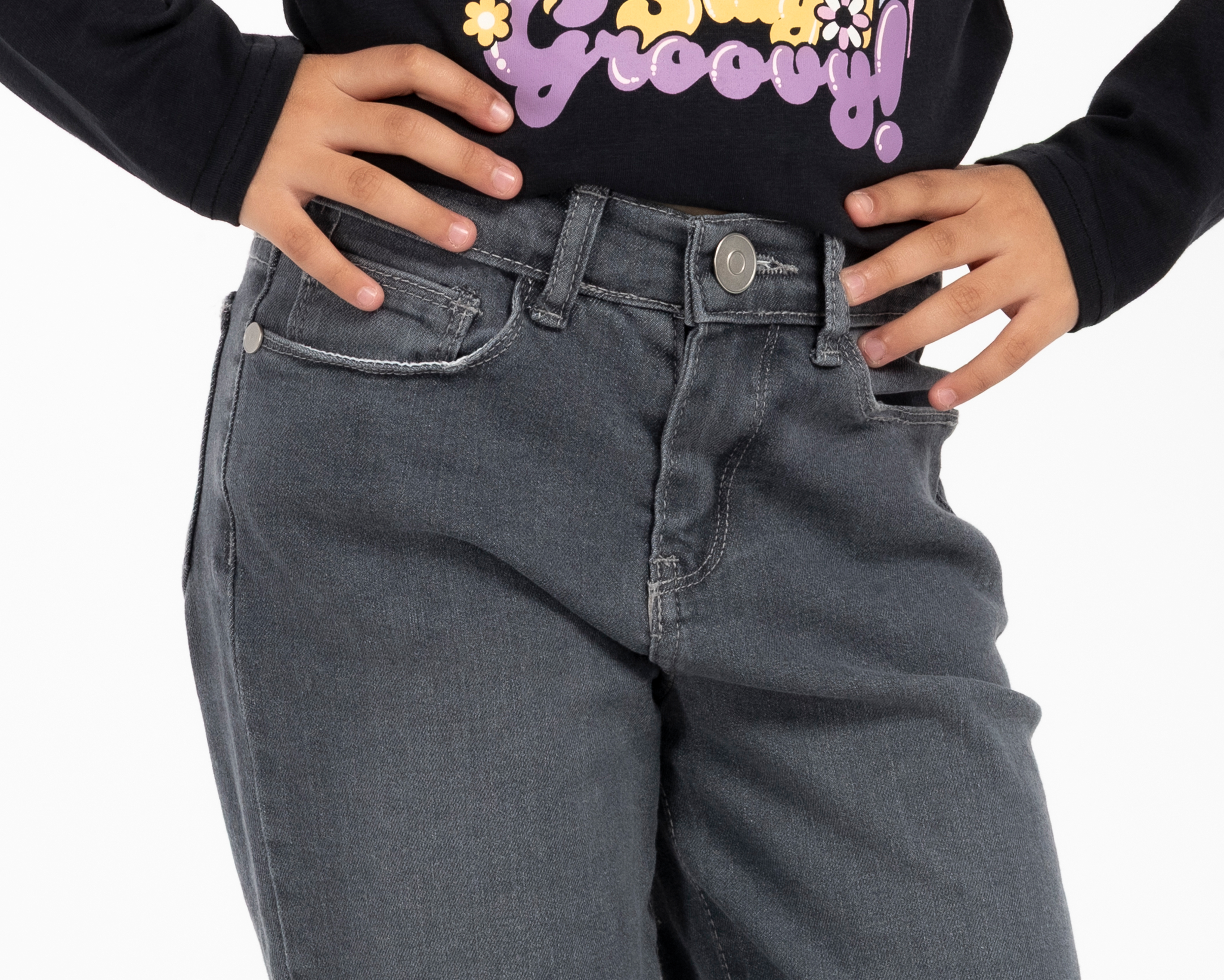 Foto 5 | Foto 4 | Pantalón Lucky Star Wide Leg para Niña