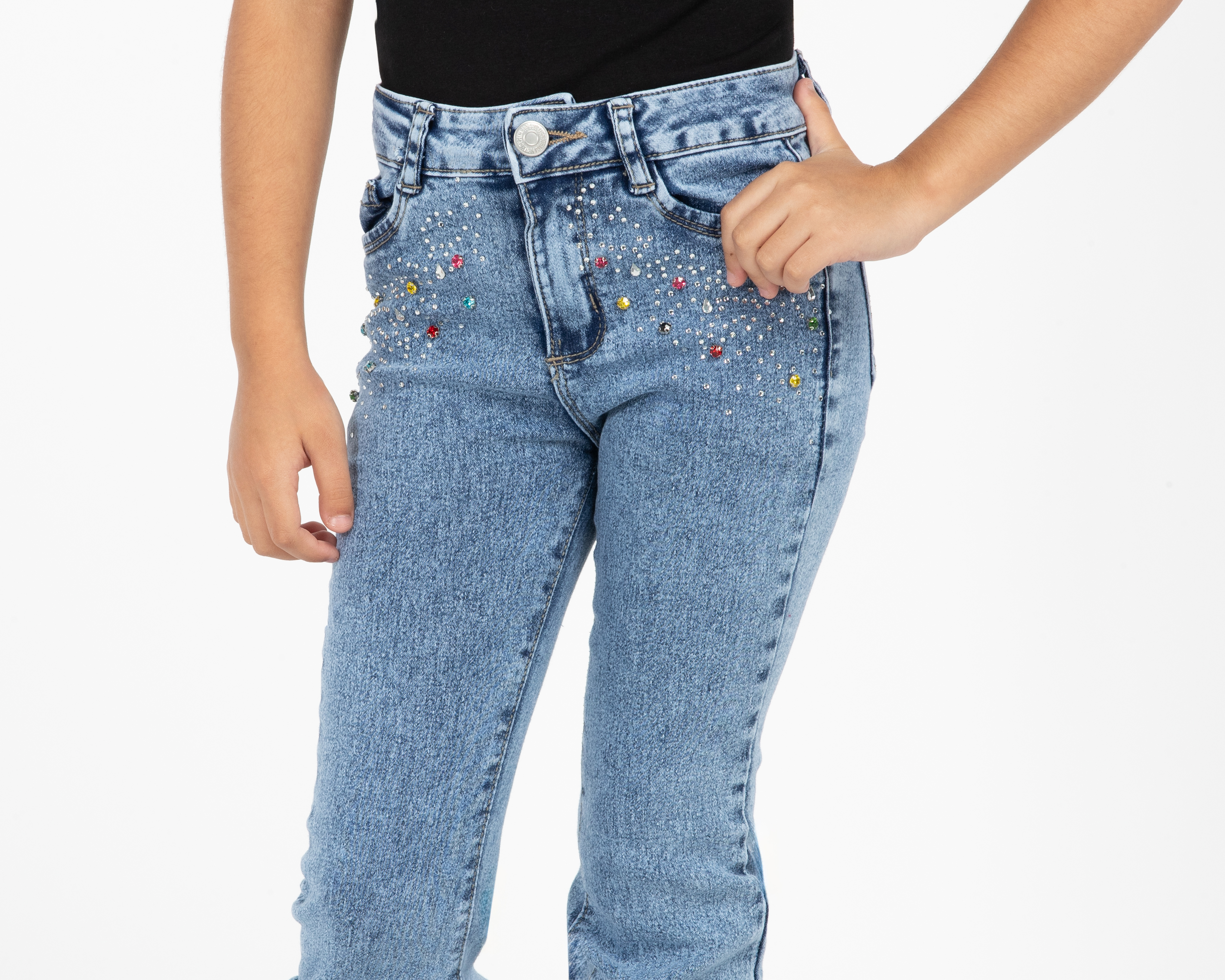 Foto 5 pulgar | Foto 4 | Pantalón 18 Forever Flare para Niña