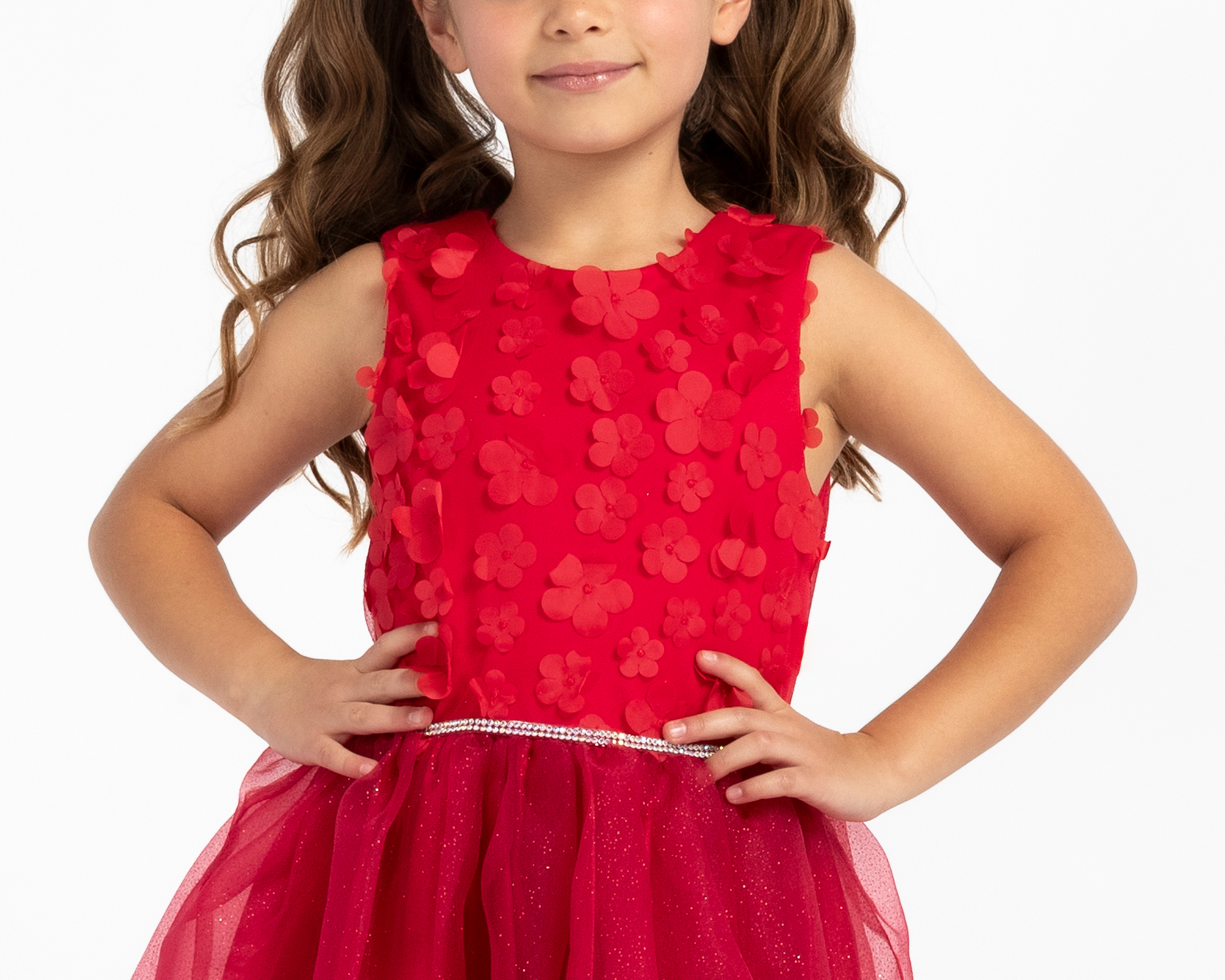 Foto 5 pulgar | Foto 4 | Vestido Rojo Girls Attitude para Niña