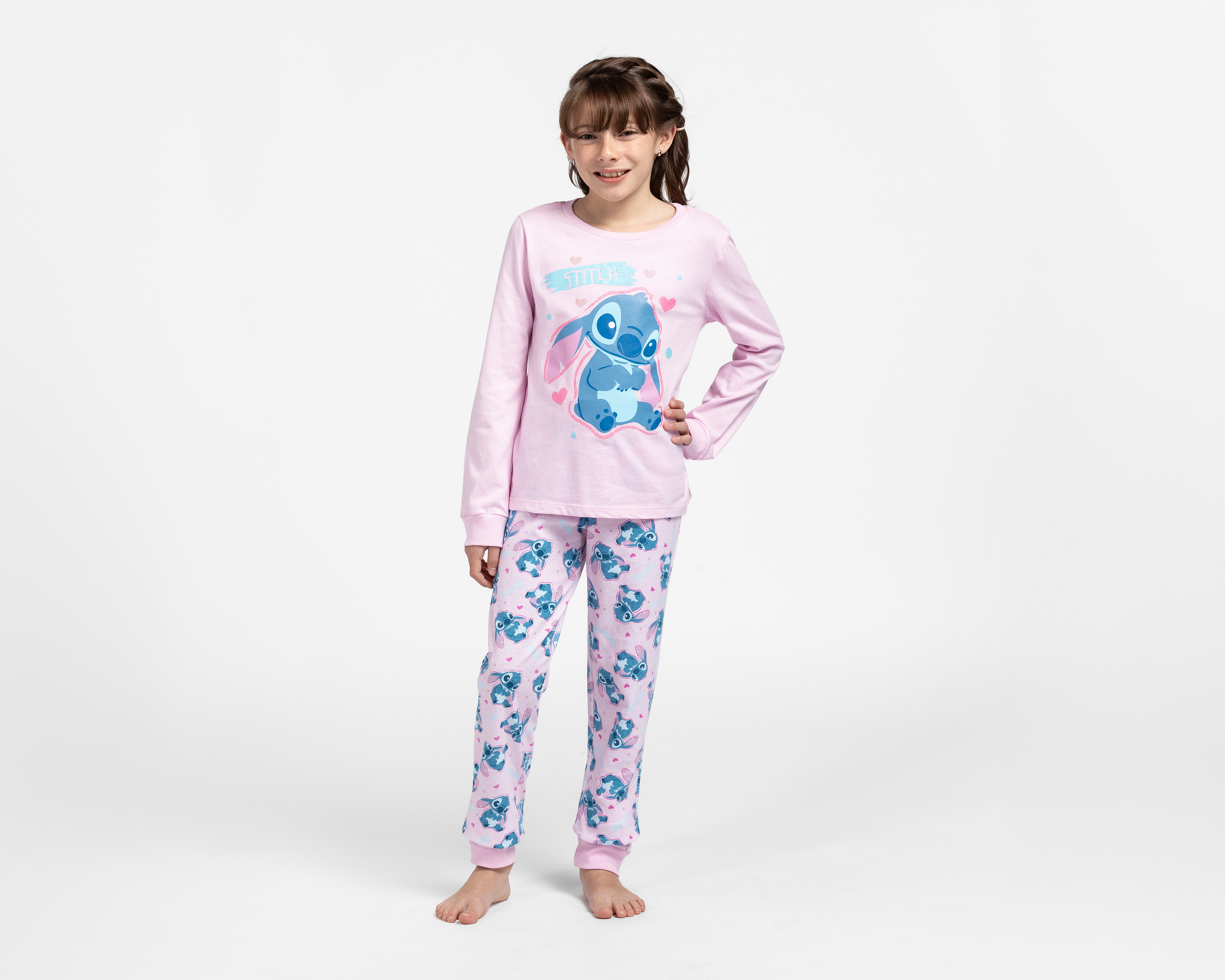 Foto 2 pulgar | Foto 1 | Pijama para Niña Lilo & Stitch Disney