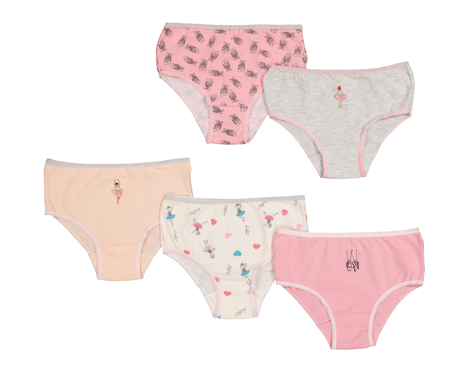 Foto 2 pulgar | Foto 1 | Pantaleta Girls Attitude para Niña 5 Piezas