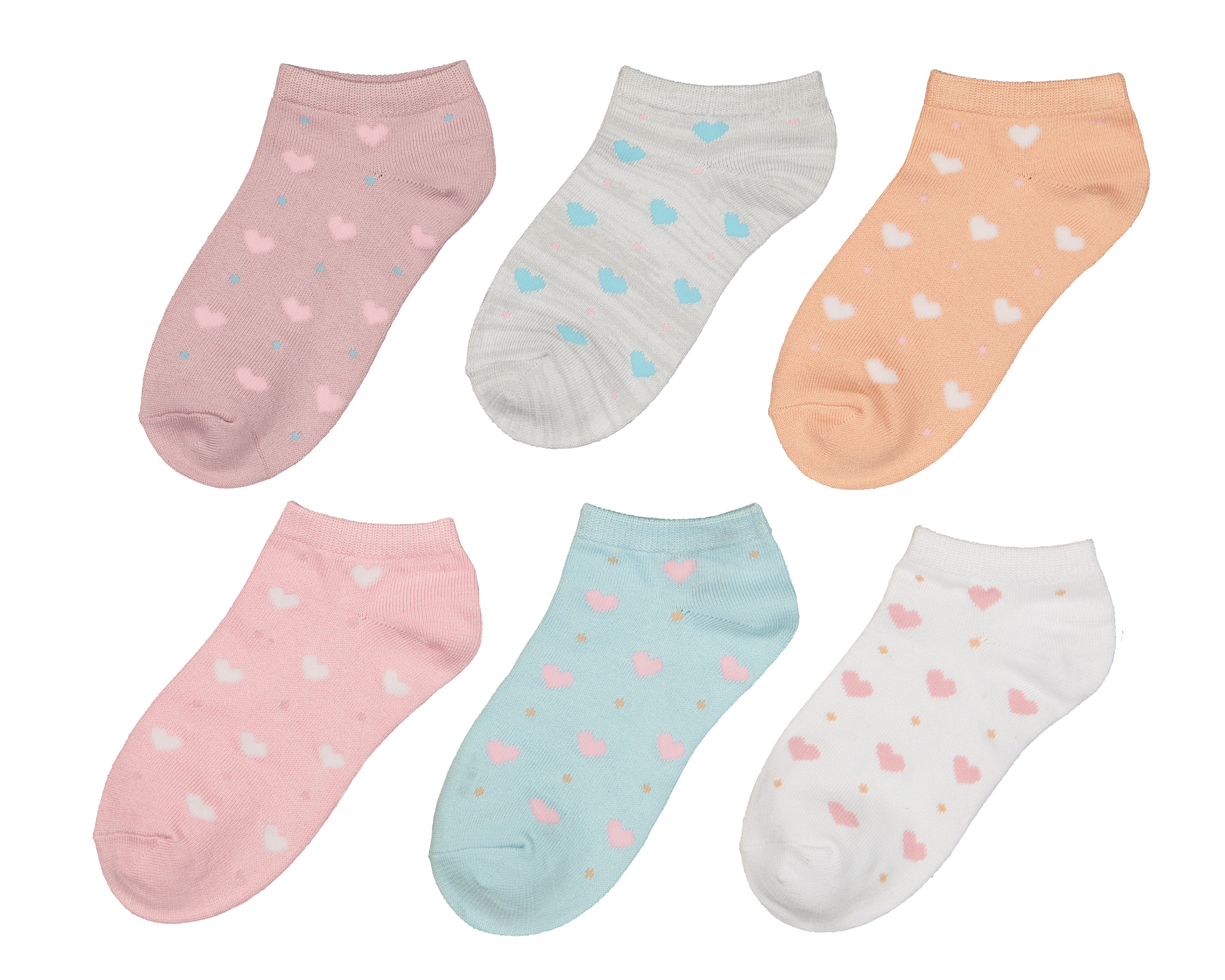 Foto 2 pulgar | Foto 1 | Calcetas Cortas Girls Attitude para Niña 6 Pares