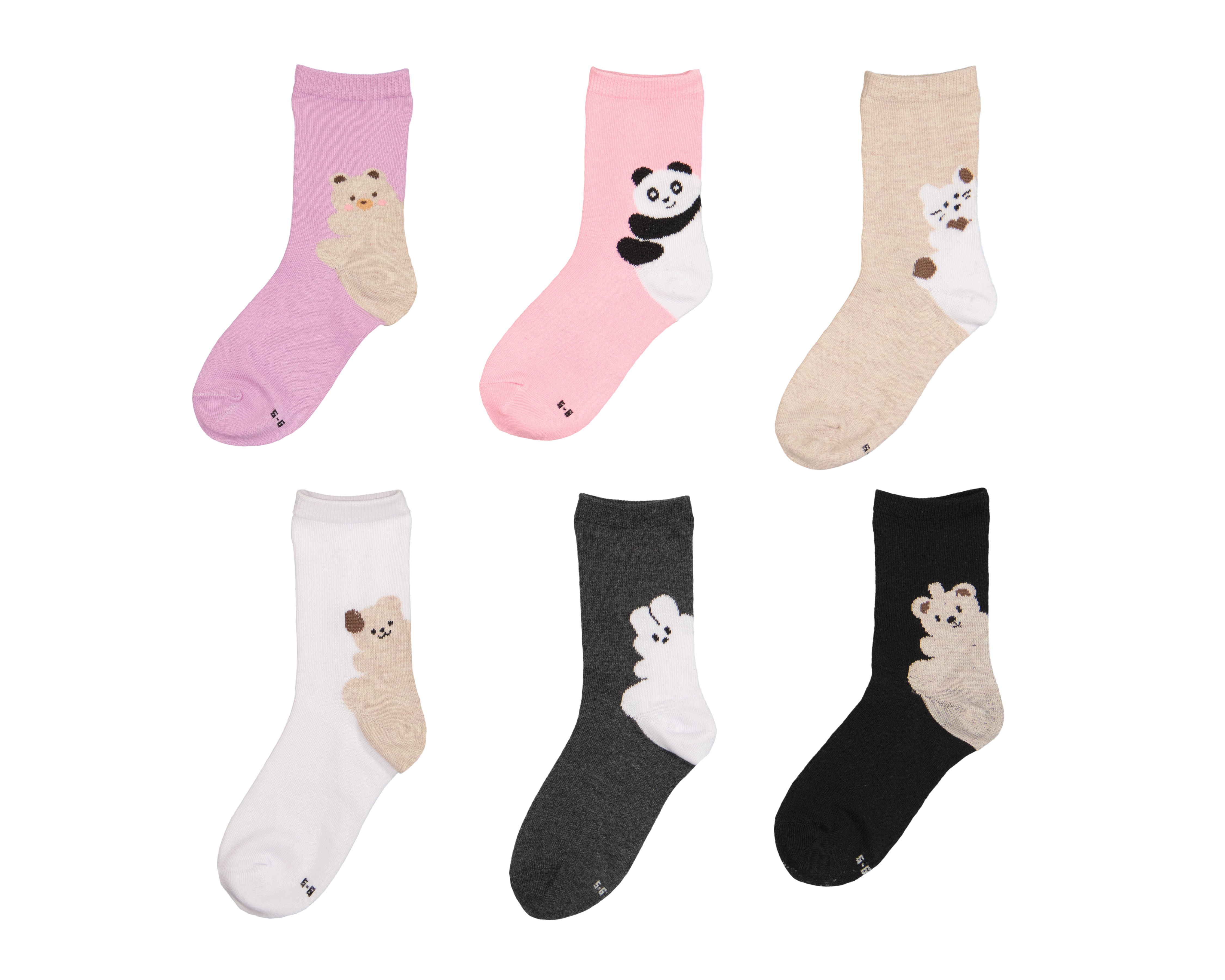 Foto 2 pulgar | Foto 1 | Calcetas Largas Girls Attitude para Niña 6 Pares