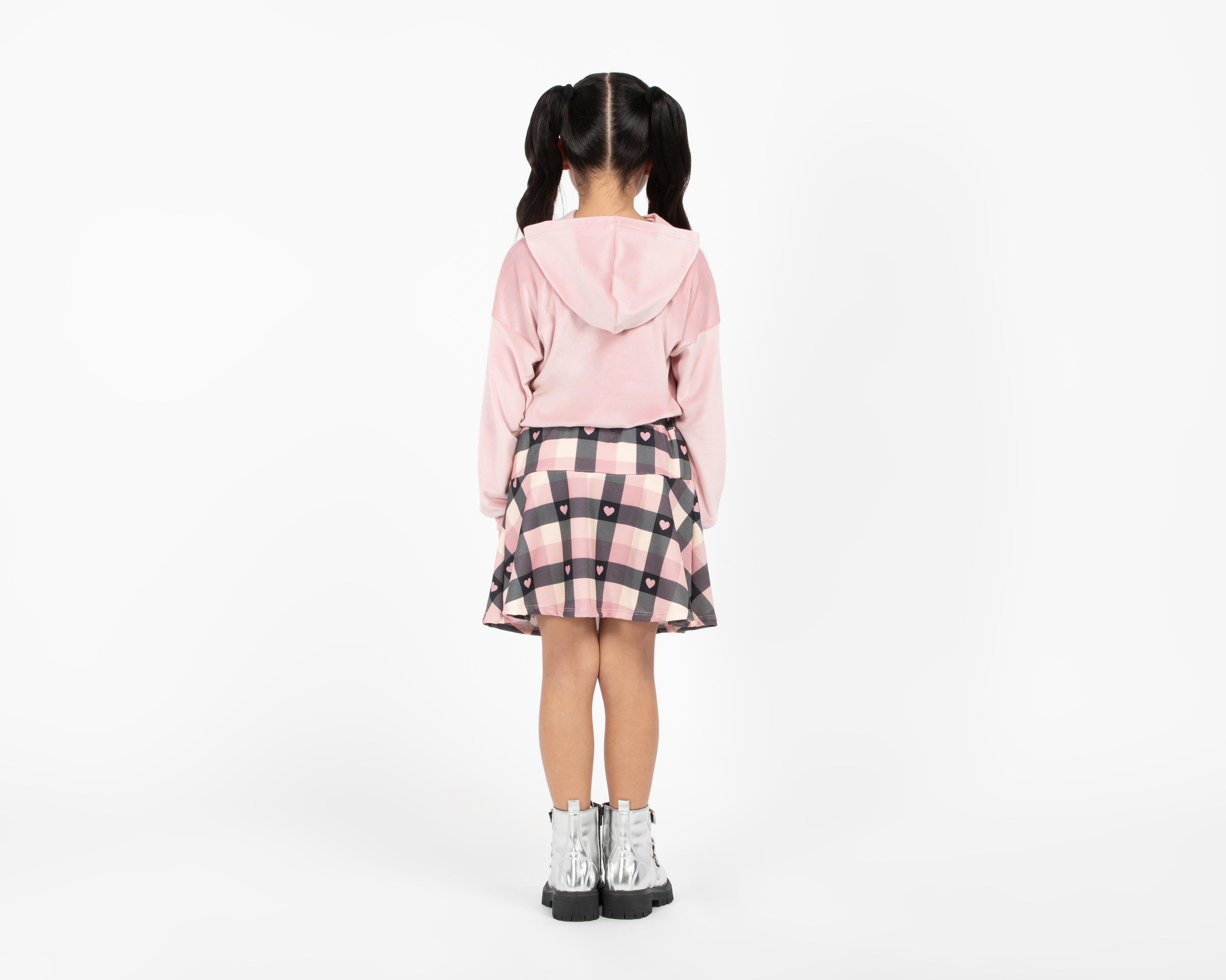 Foto 4 pulgar | Foto 3 | Falda y Sudadera con Bolsa Girls Attitude para Niña