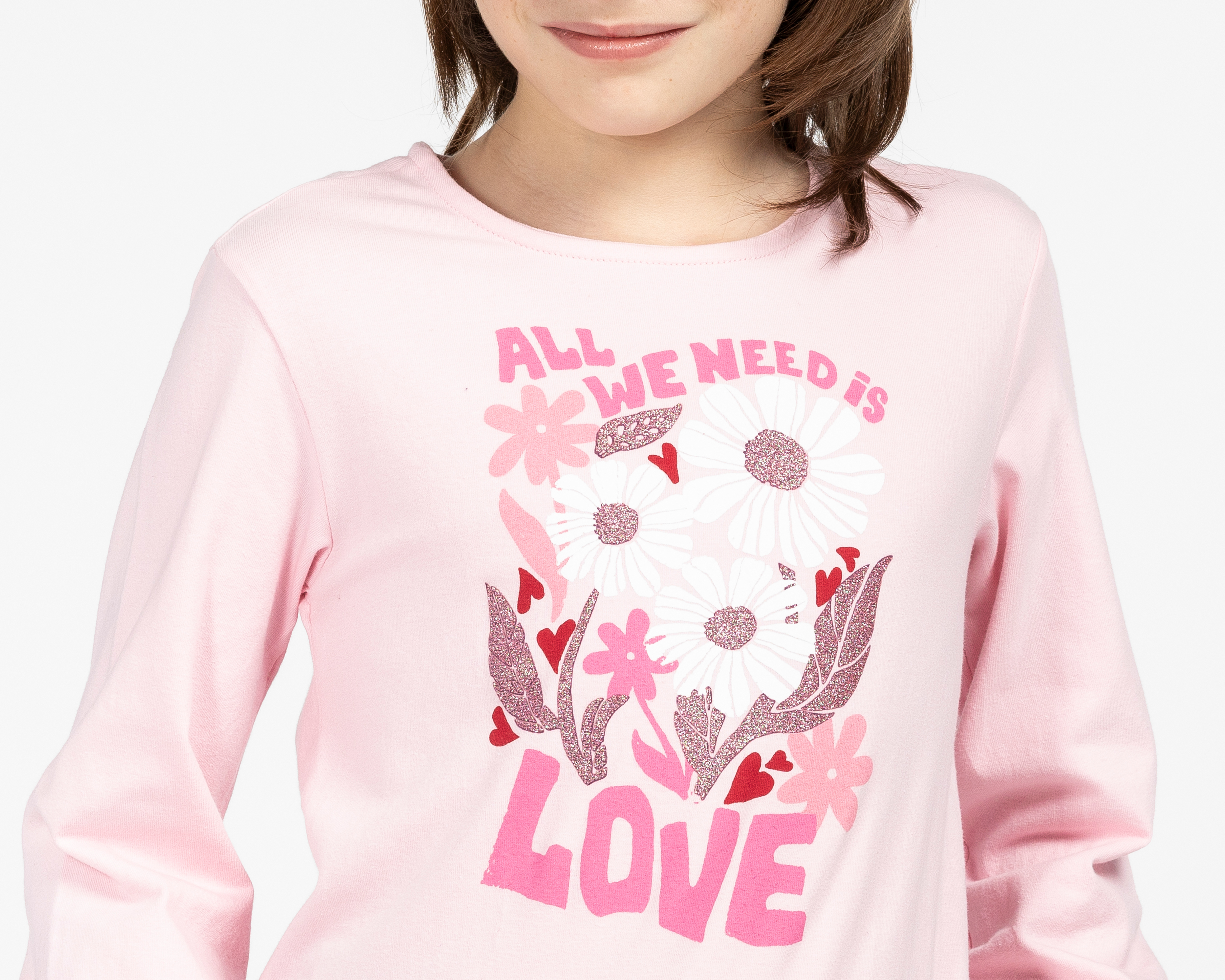 Foto 4 | Foto 4 | Playera de Manga Larga Rosa Girls Attitude para Niña