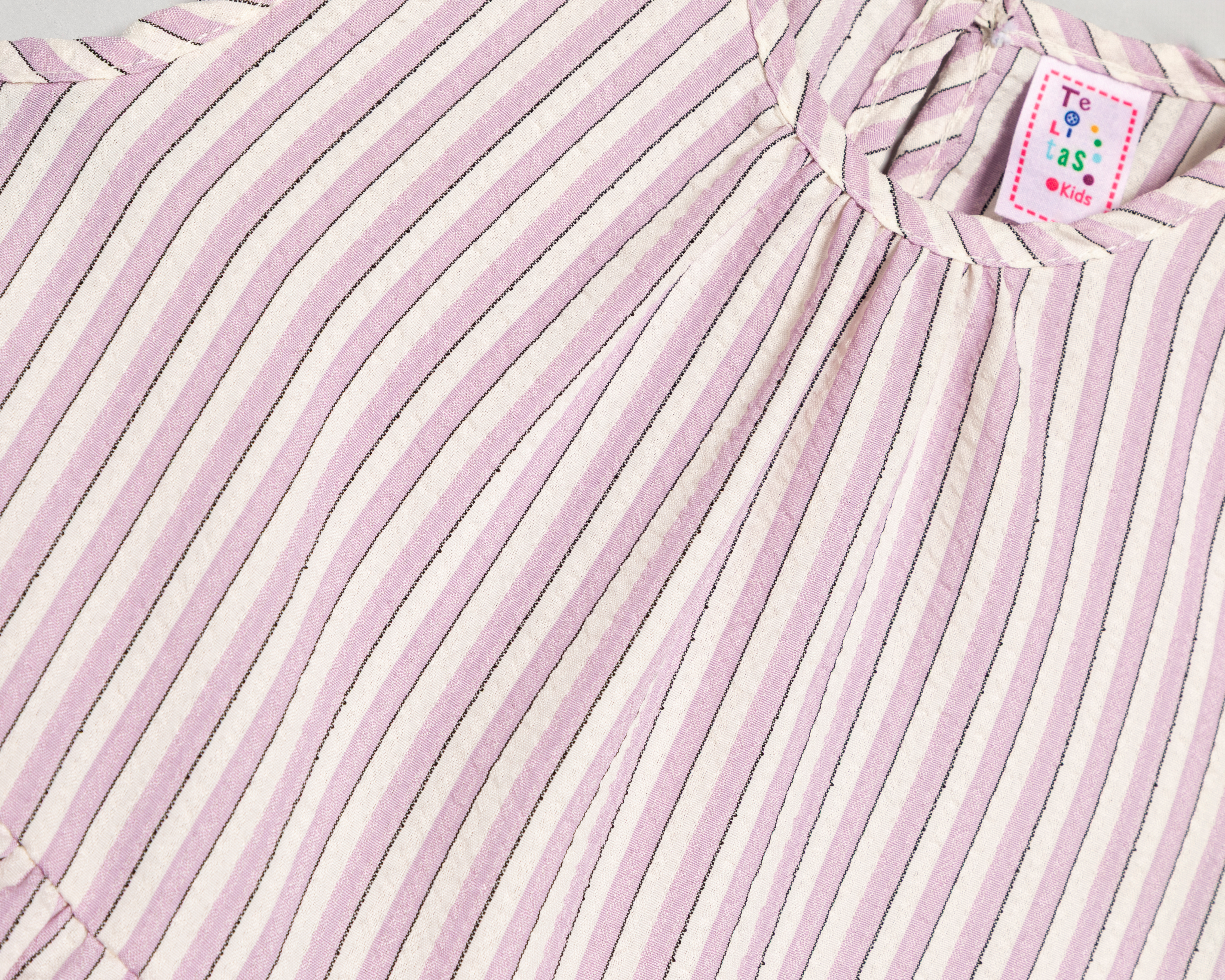 Foto 4 pulgar | Foto 3 | Blusa y Short con Cinturón Telitas para Niña