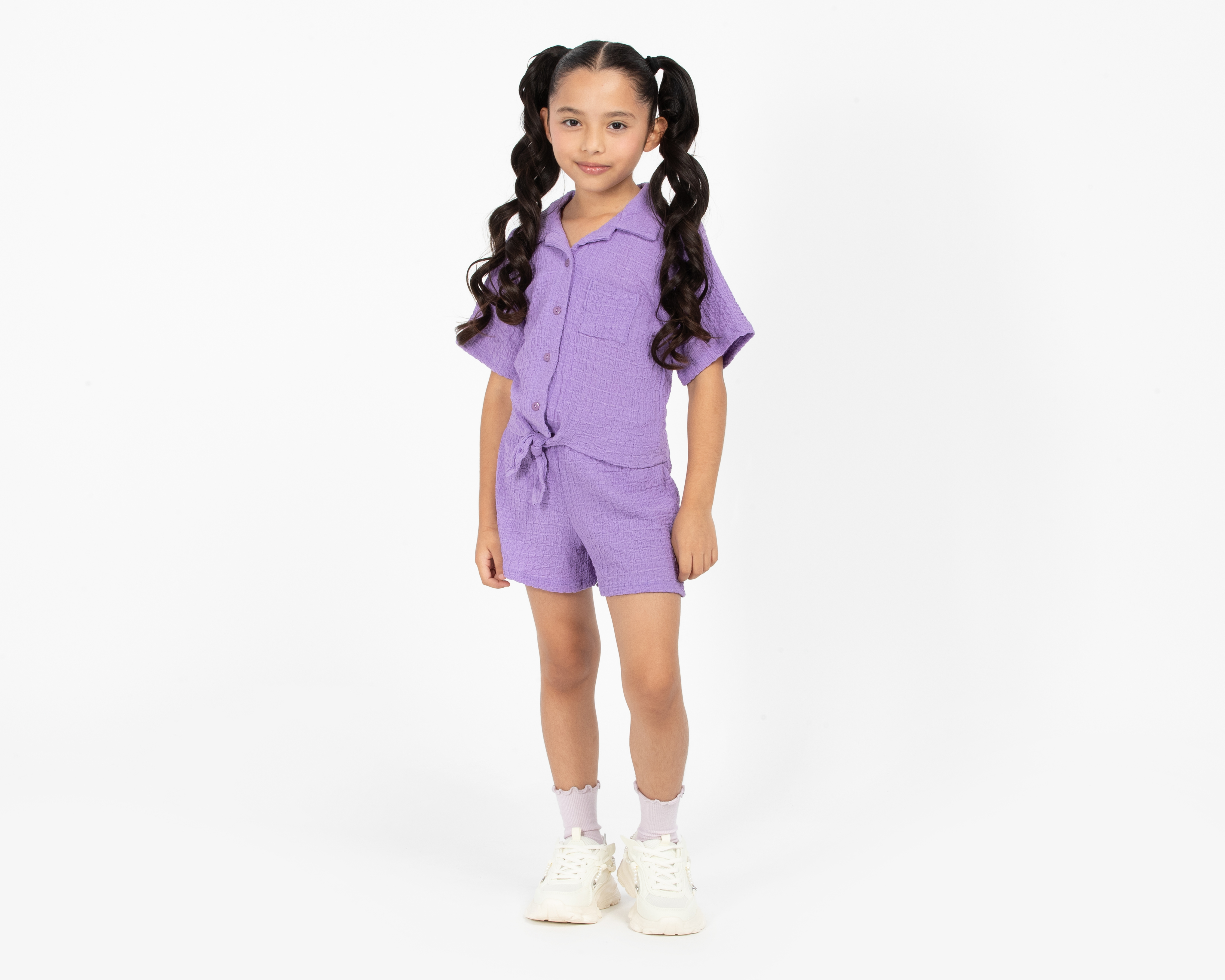 Foto 2 pulgar | Foto 1 | Blusa y Short Telitas para Niña