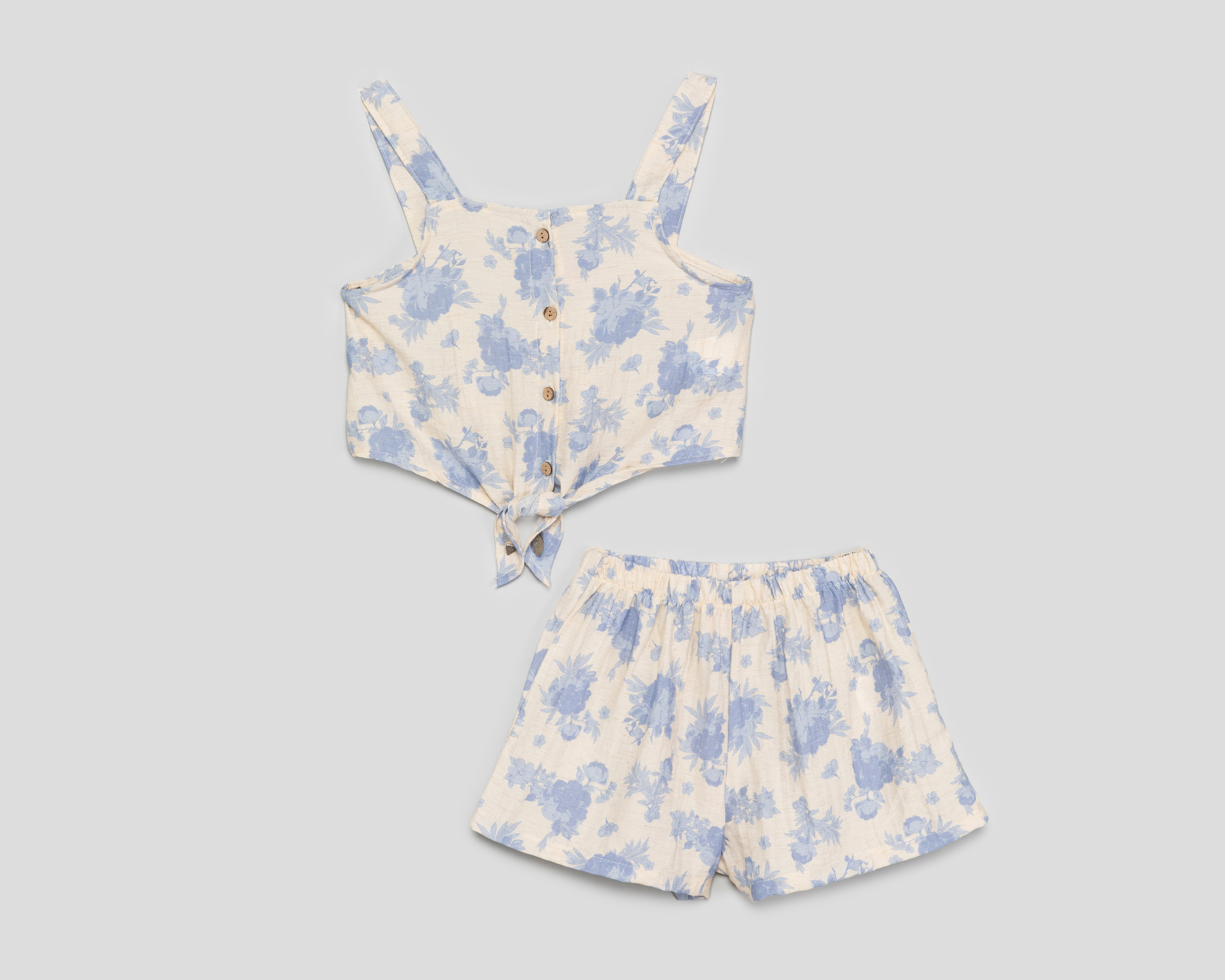 Foto 2 pulgar | Foto 1 | Blusa y Short Telitas para Niña