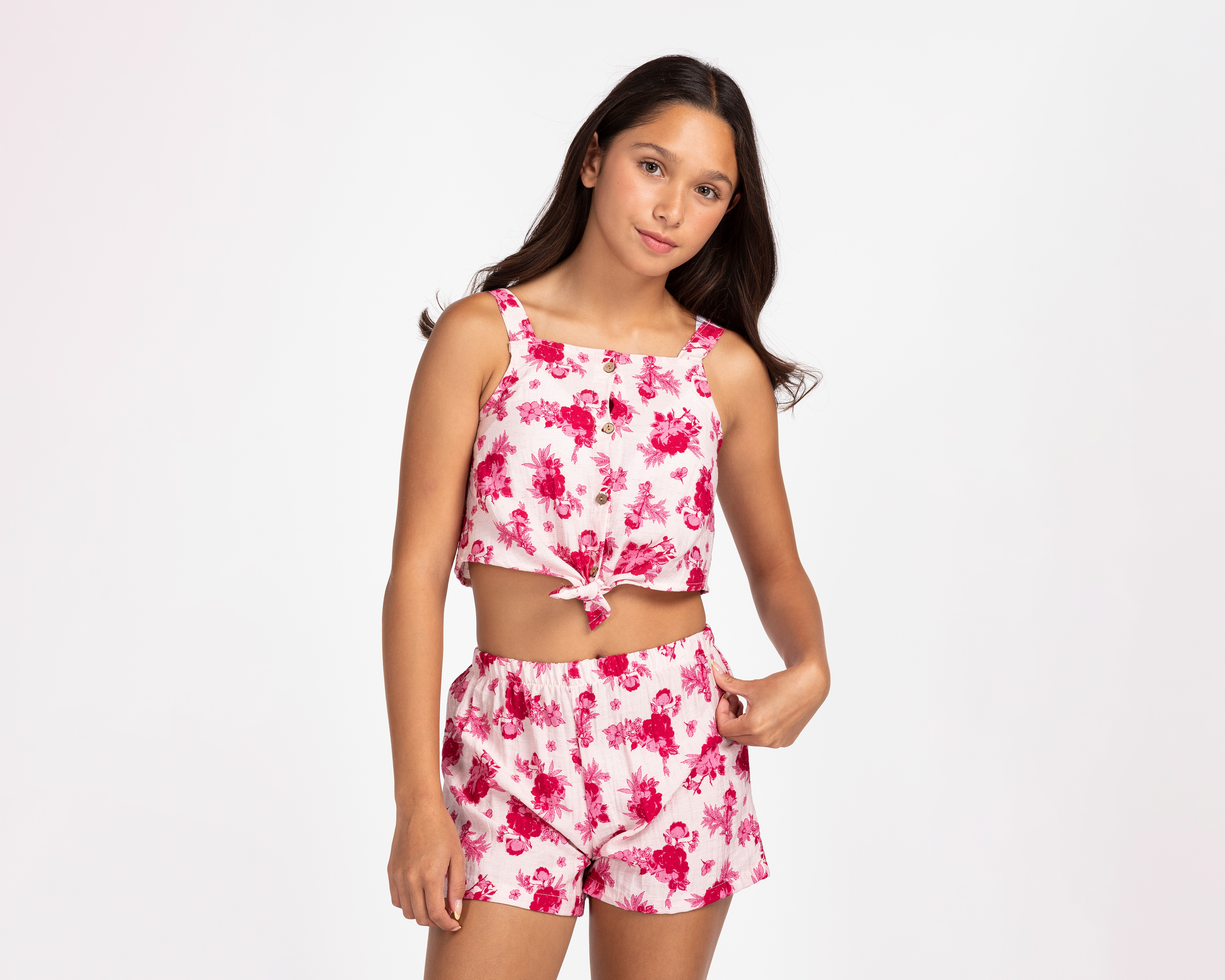 Foto 5 pulgar | Foto 4 | Blusa y Short Telitas para Niña