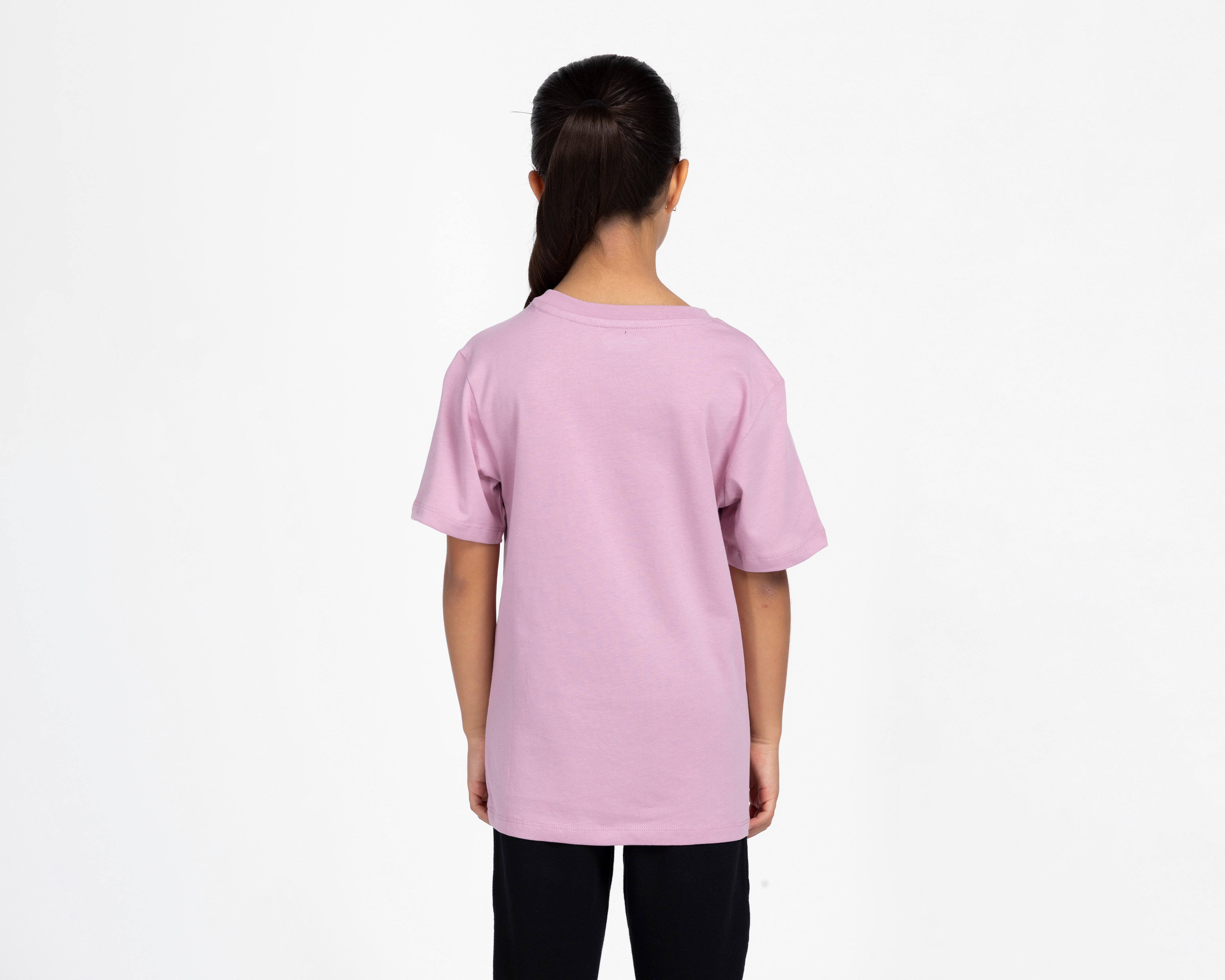 Foto 4 pulgar | Foto 3 | Playera de Cuello Redondo Rosa Champion para Niña