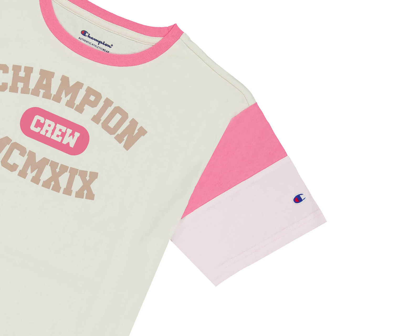 Foto 3 | Foto 3 | Playera de Cuello Redondo Beige Champion para Niña