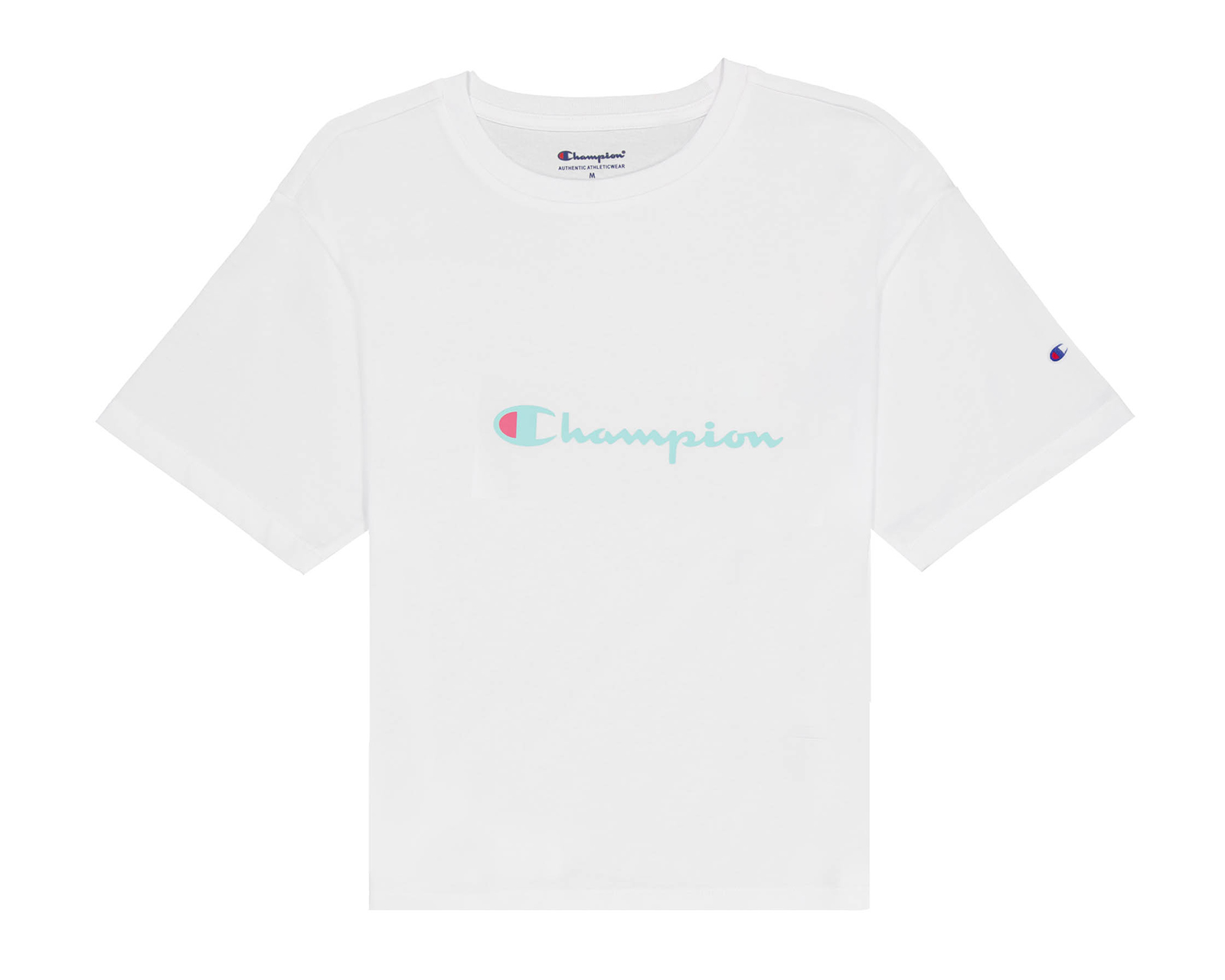 Playera de Cuello Redondo Blanca Champion para Niña