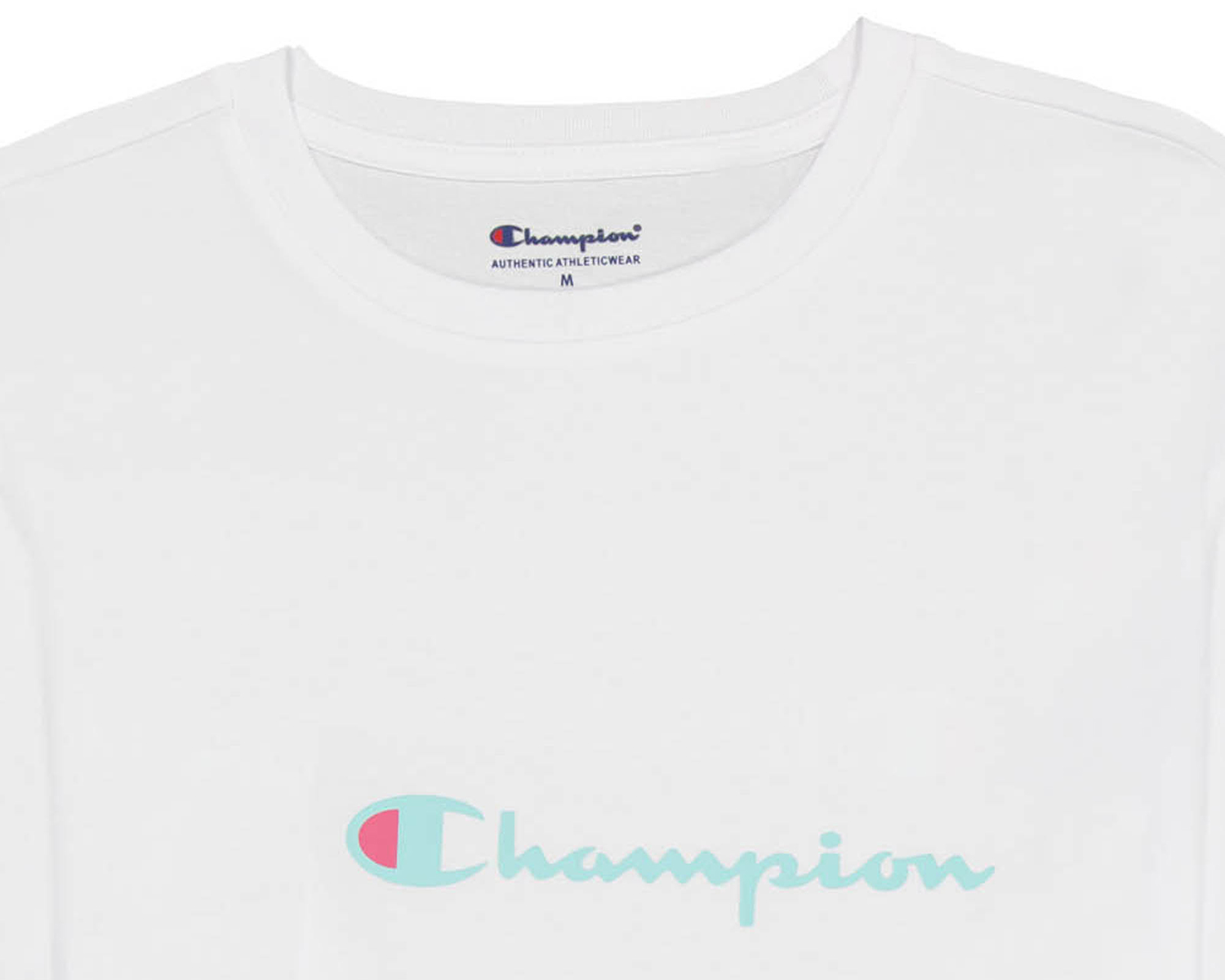 Foto 4 pulgar | Foto 3 | Playera de Cuello Redondo Blanca Champion para Niña