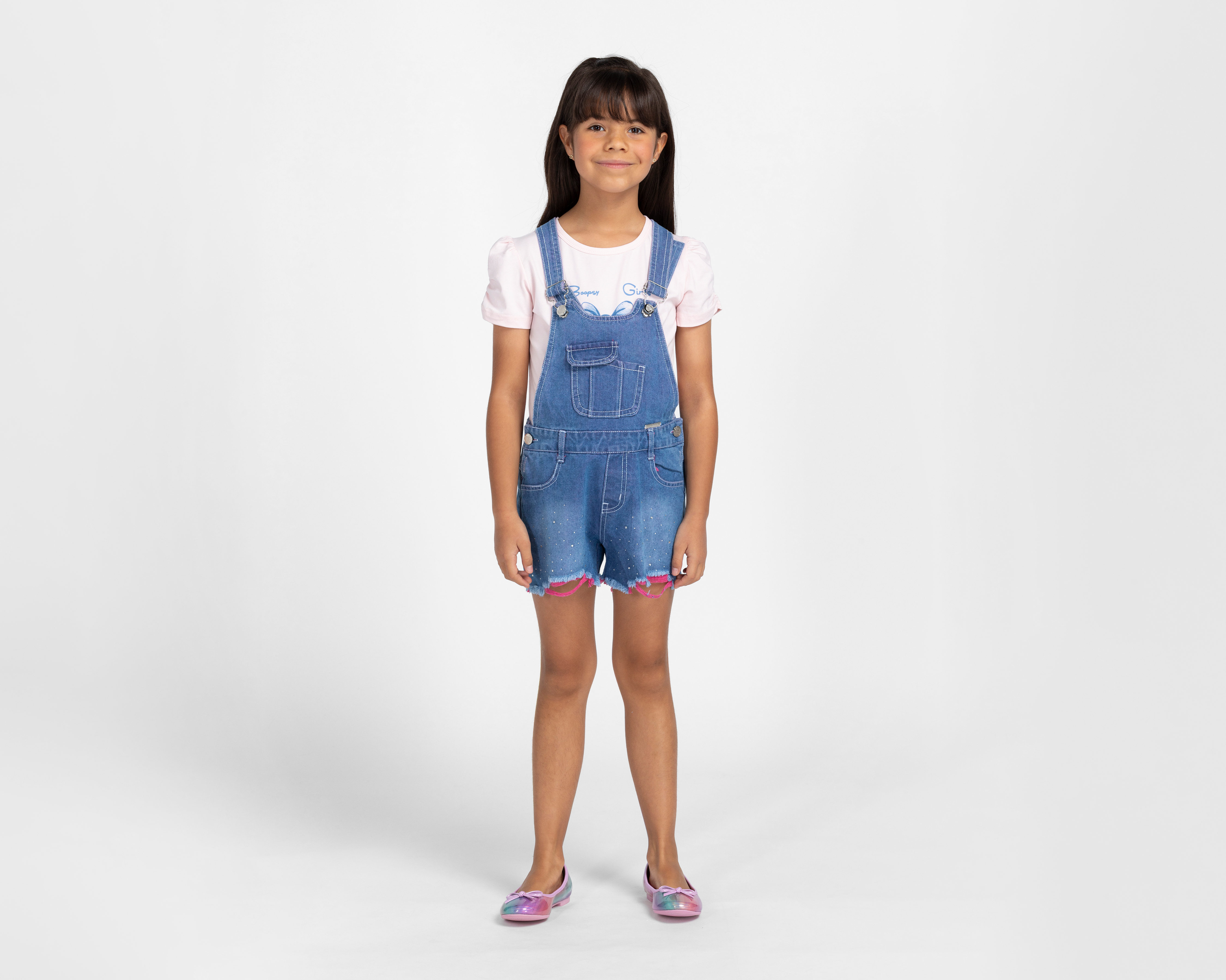 Overol y Playera Boopsy para Niña