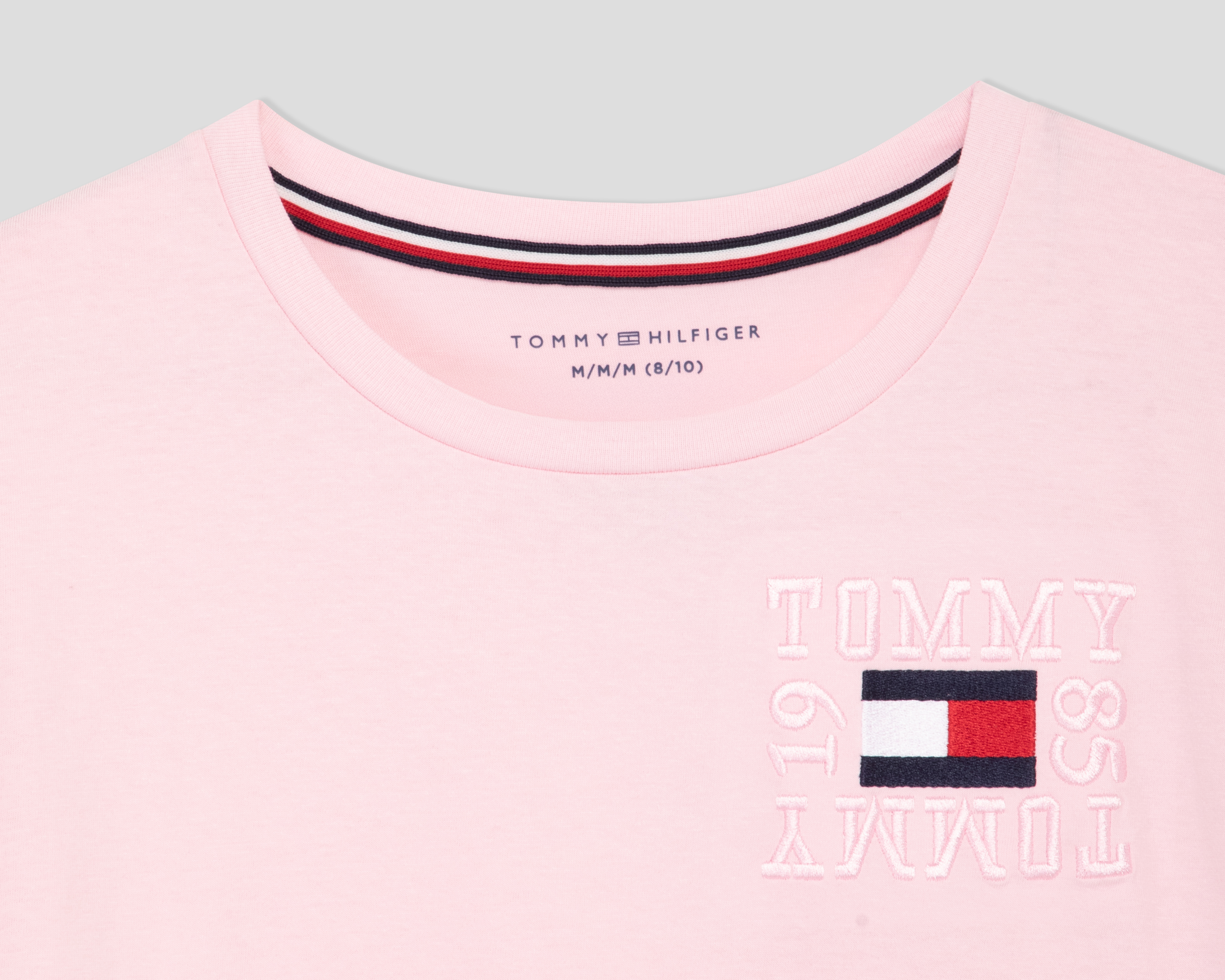 Foto 3 | Foto 3 | Playera Cuello Redondo Rosa Tommy Hilfiger para Niña