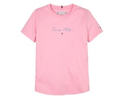 Playera de Cuello Redondo Rosa Tommy Hilfiger para Niña