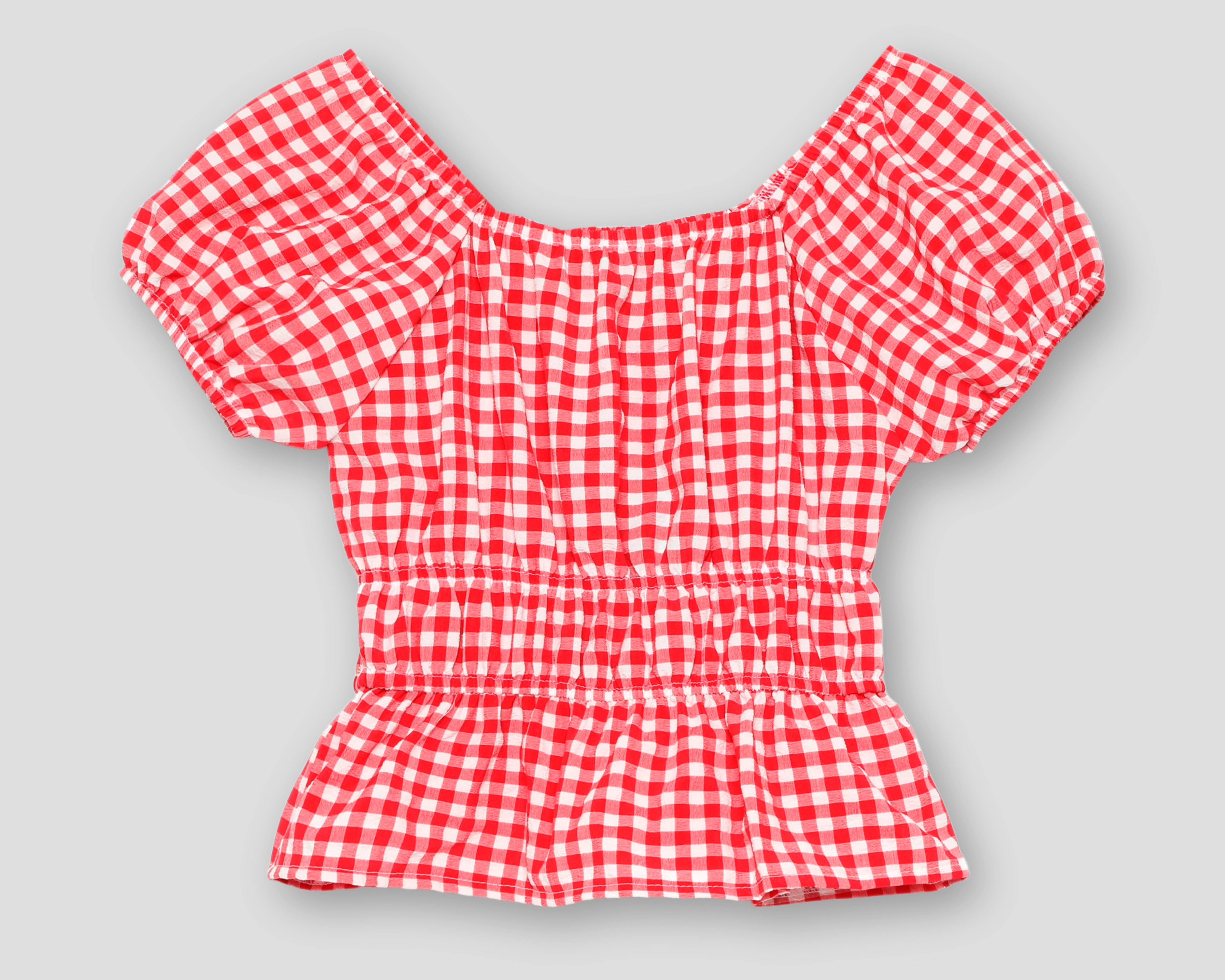 Foto 2 | Foto 2 | Blusa de Cuello Cuadrado Roja Girls Attitude para Niña