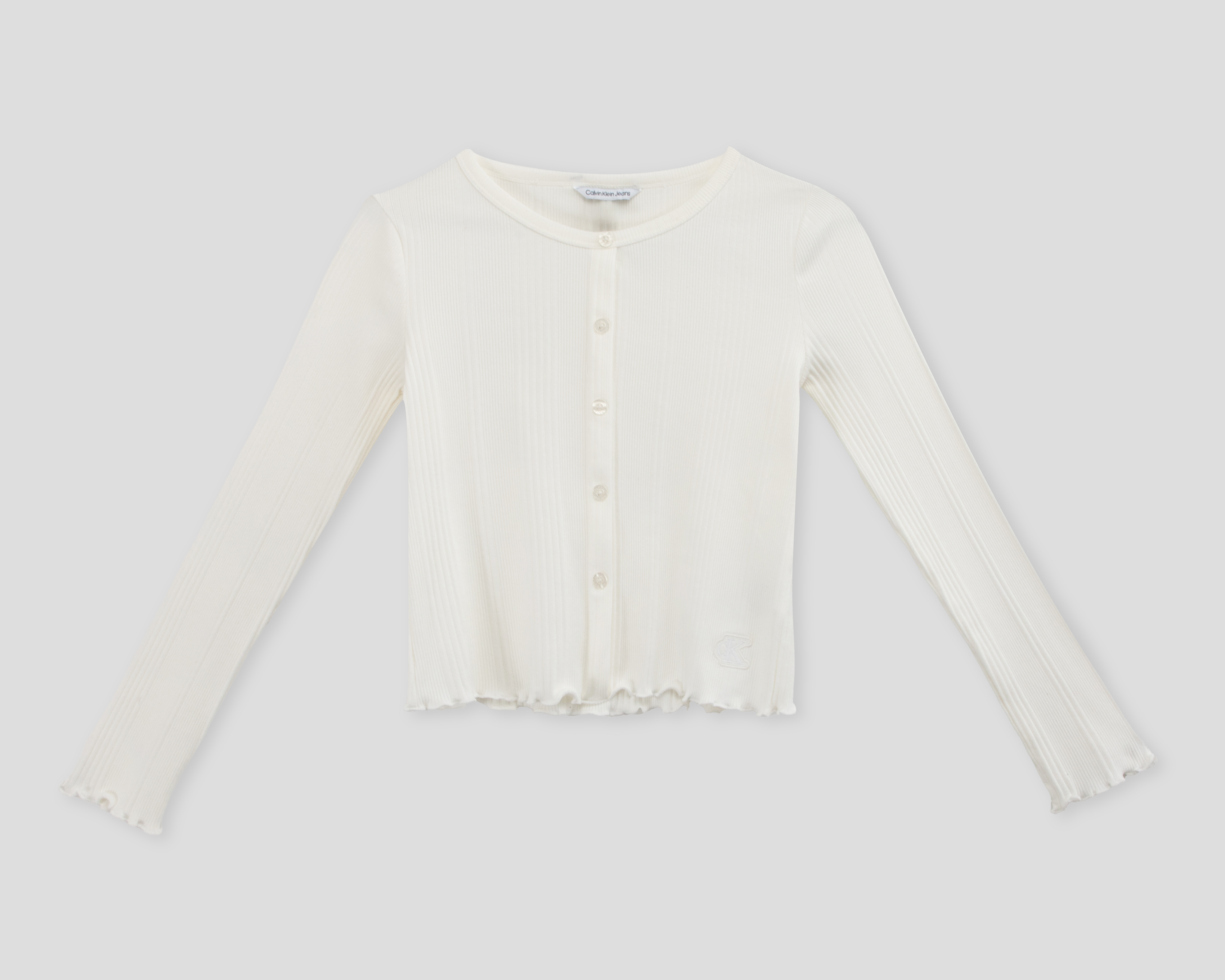 Foto 1 | Foto 1 | Playera de Manga Larga Blanca Calvin Klein para Niña