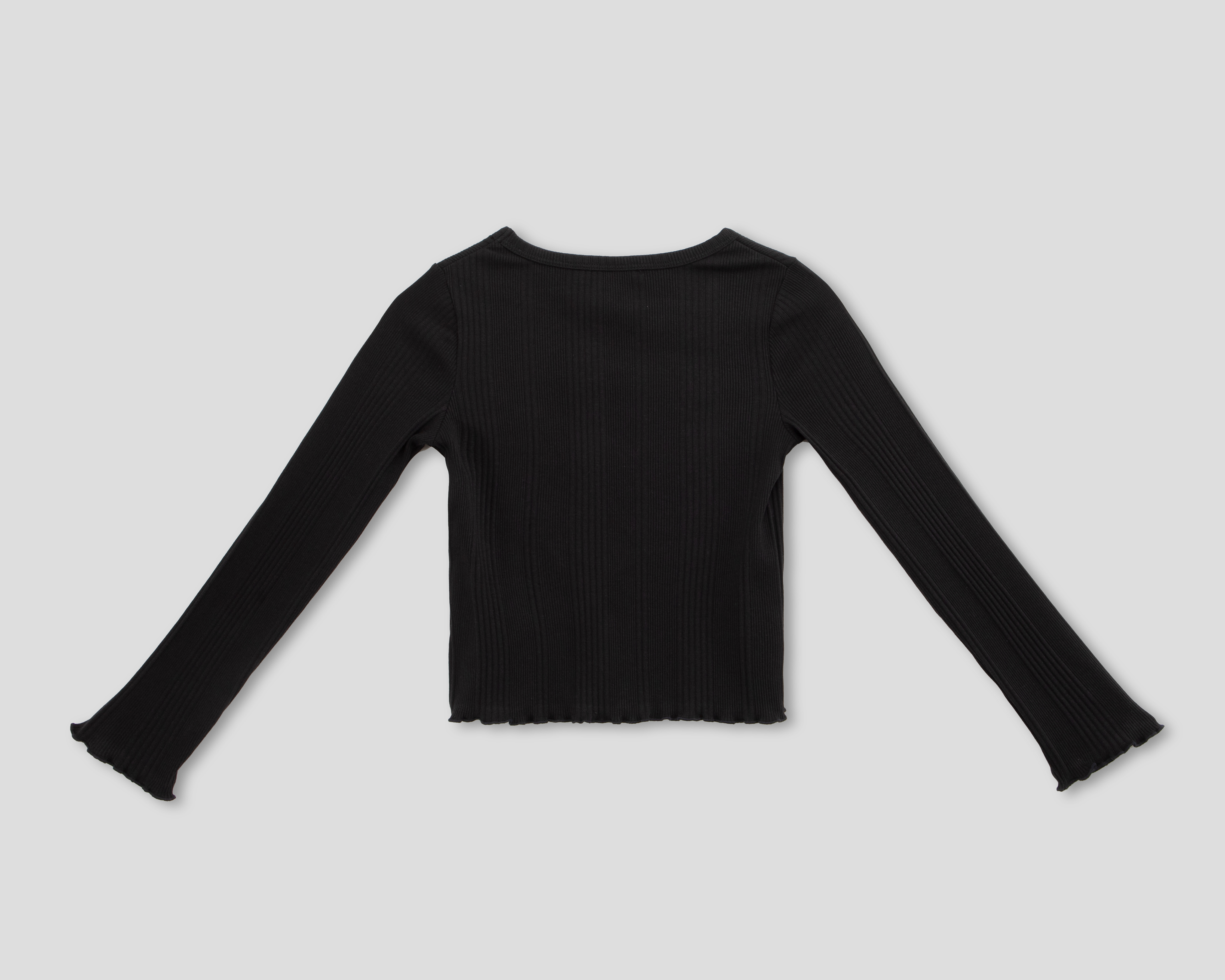 Foto 2 | Foto 2 | Playera de Manga Larga Negra Calvin Klein para Niña