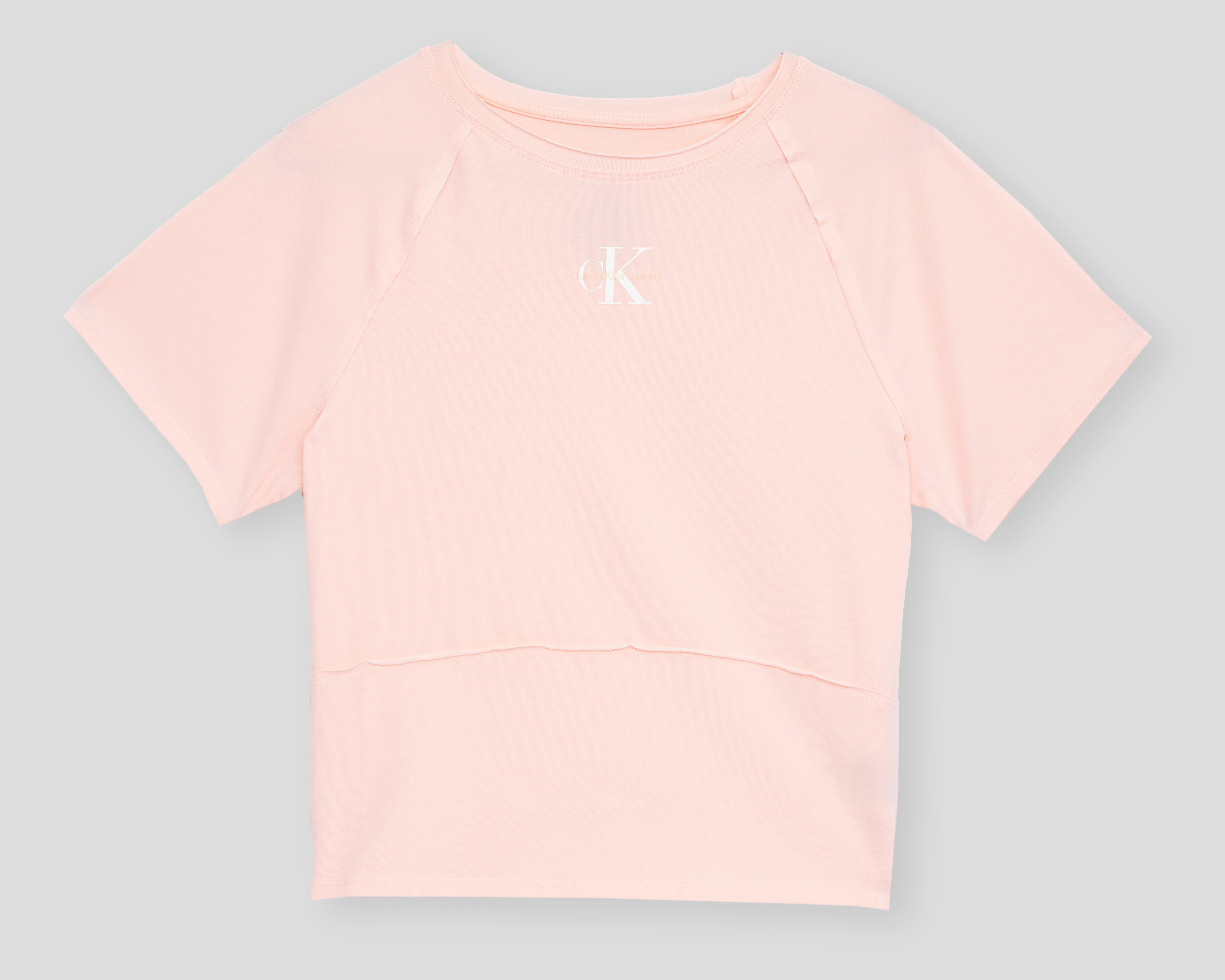 Foto 1 | Foto 1 | Playera de Cuello Redondo Rosa Calvin Klein para Niña