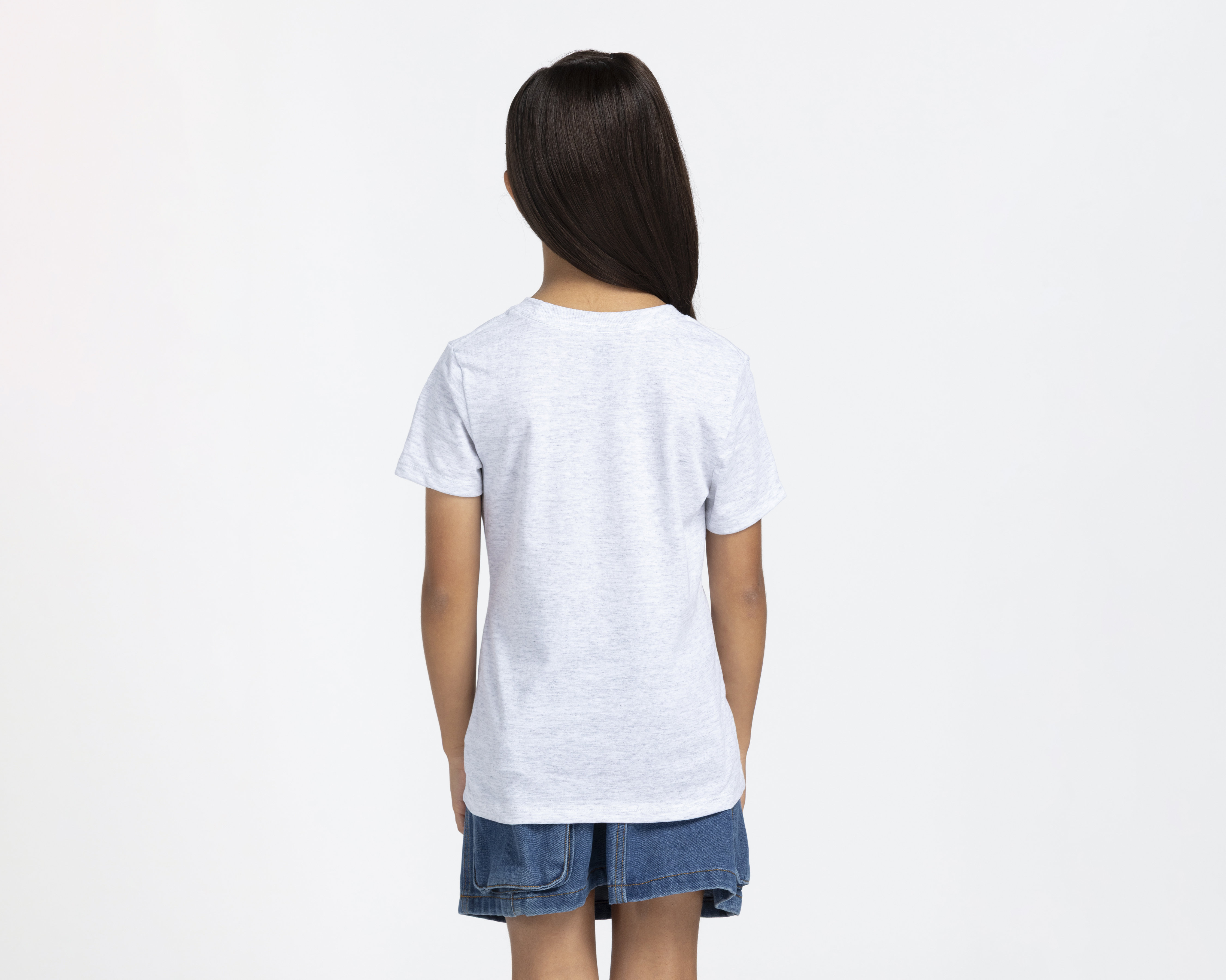 Foto 4 pulgar | Foto 3 | Playera de Cuello Redondo Gris Action Gear para Niña