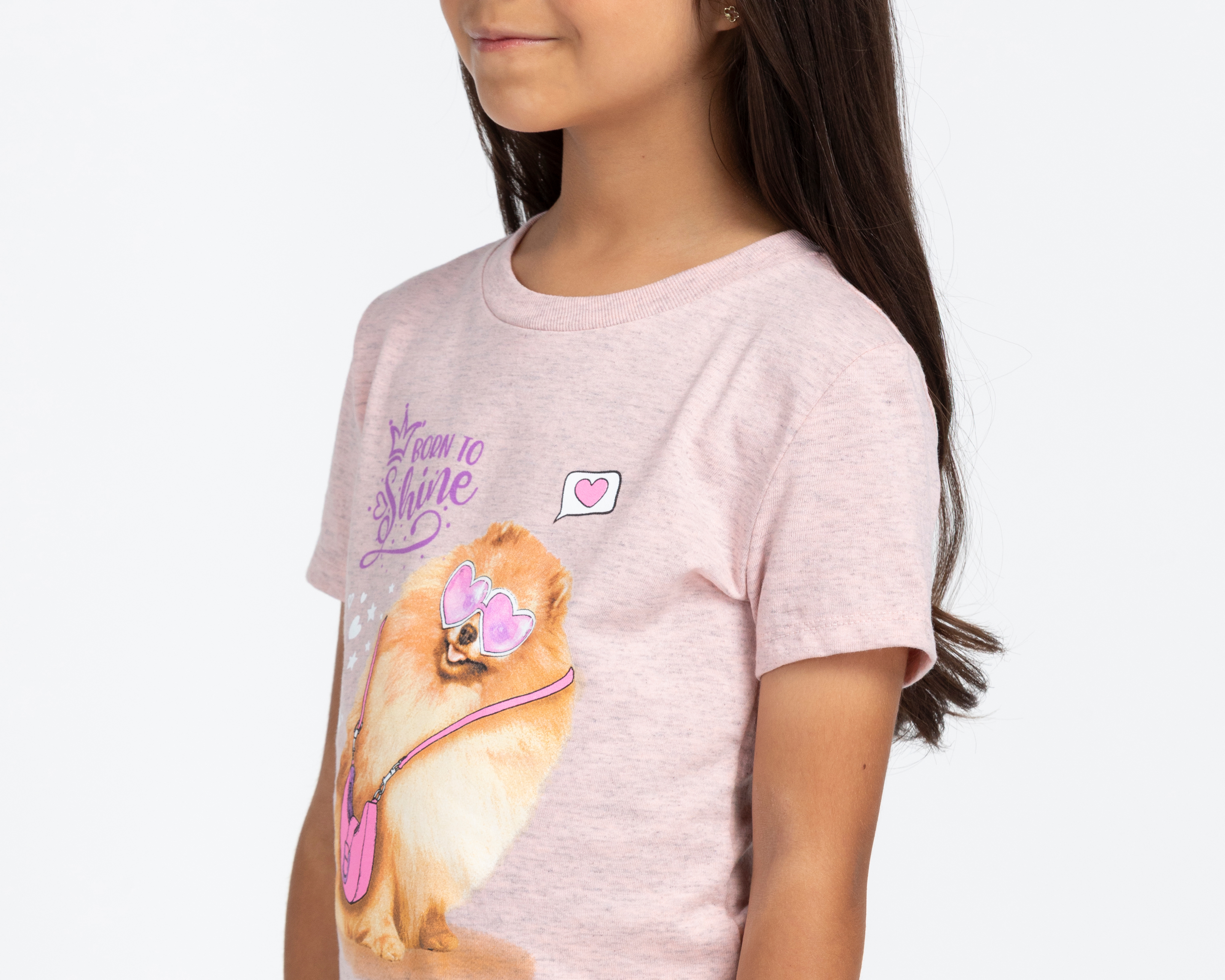 Foto 5 pulgar | Foto 4 | Playera de Cuello Redondo Rosa Action Gear para Niña