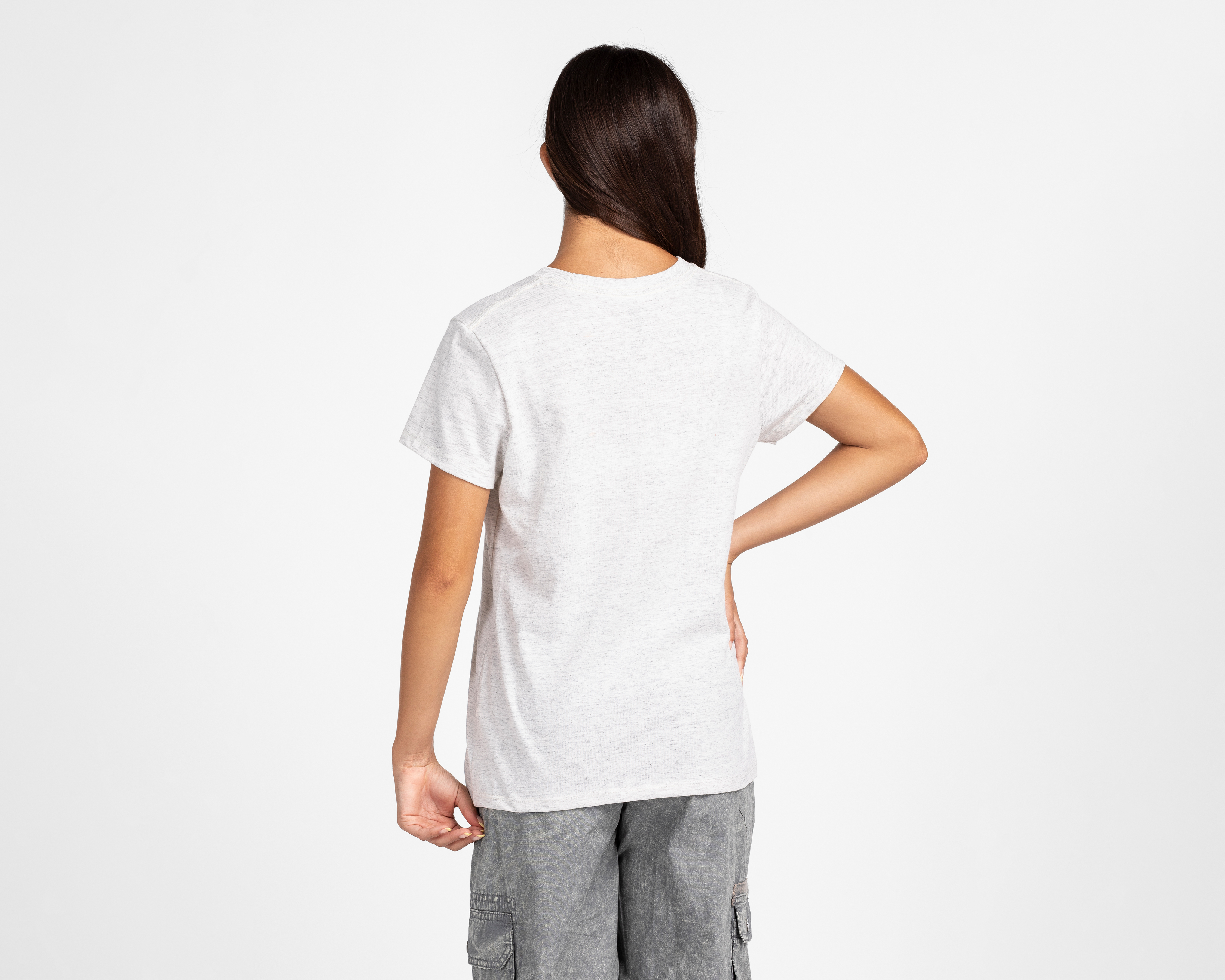 Foto 4 pulgar | Foto 3 | Playera de Cuello Redondo Gris Action Gear Juvenil
