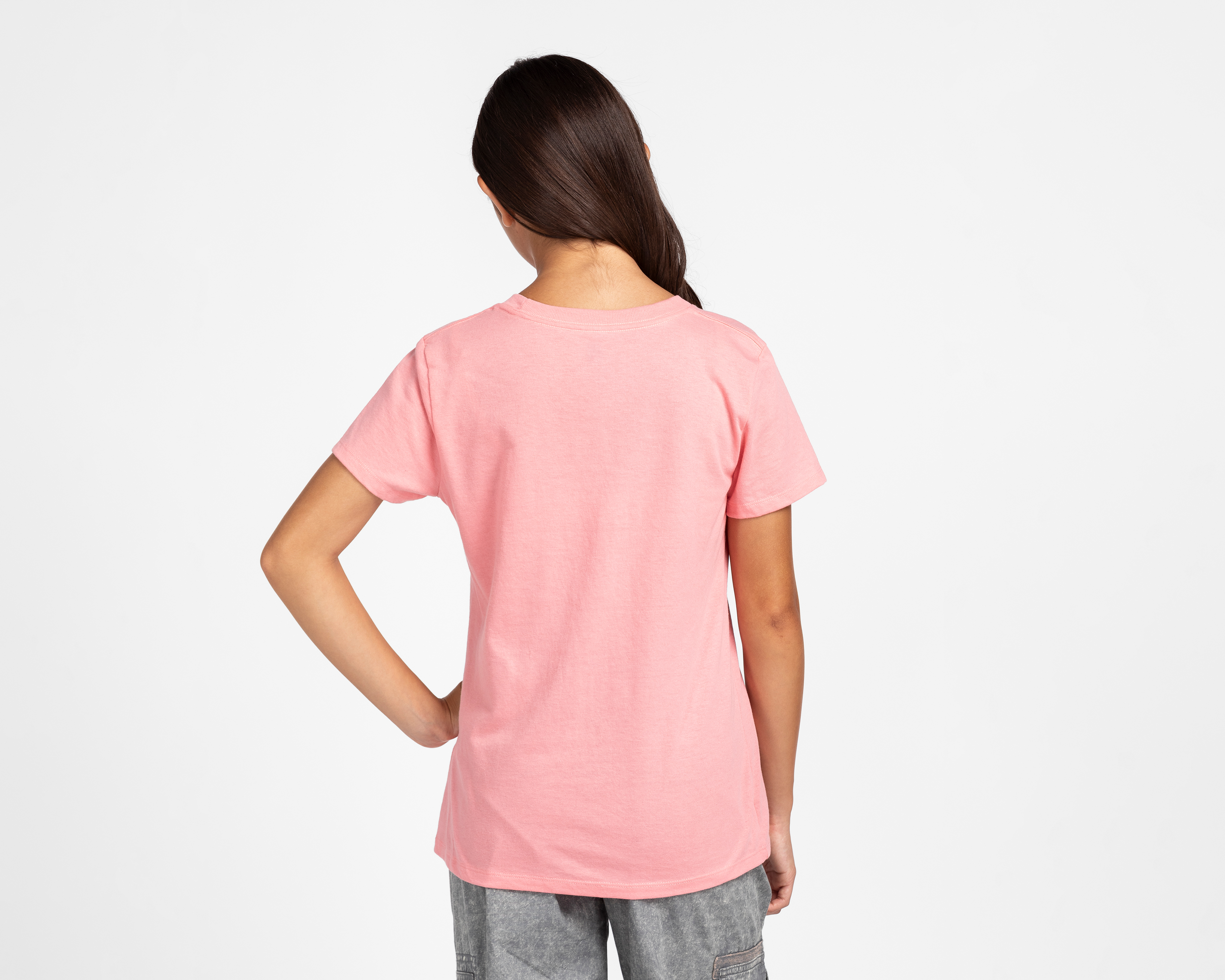 Foto 4 pulgar | Foto 3 | Playera de Cuello Redondo Rosa Action Gear para Niña