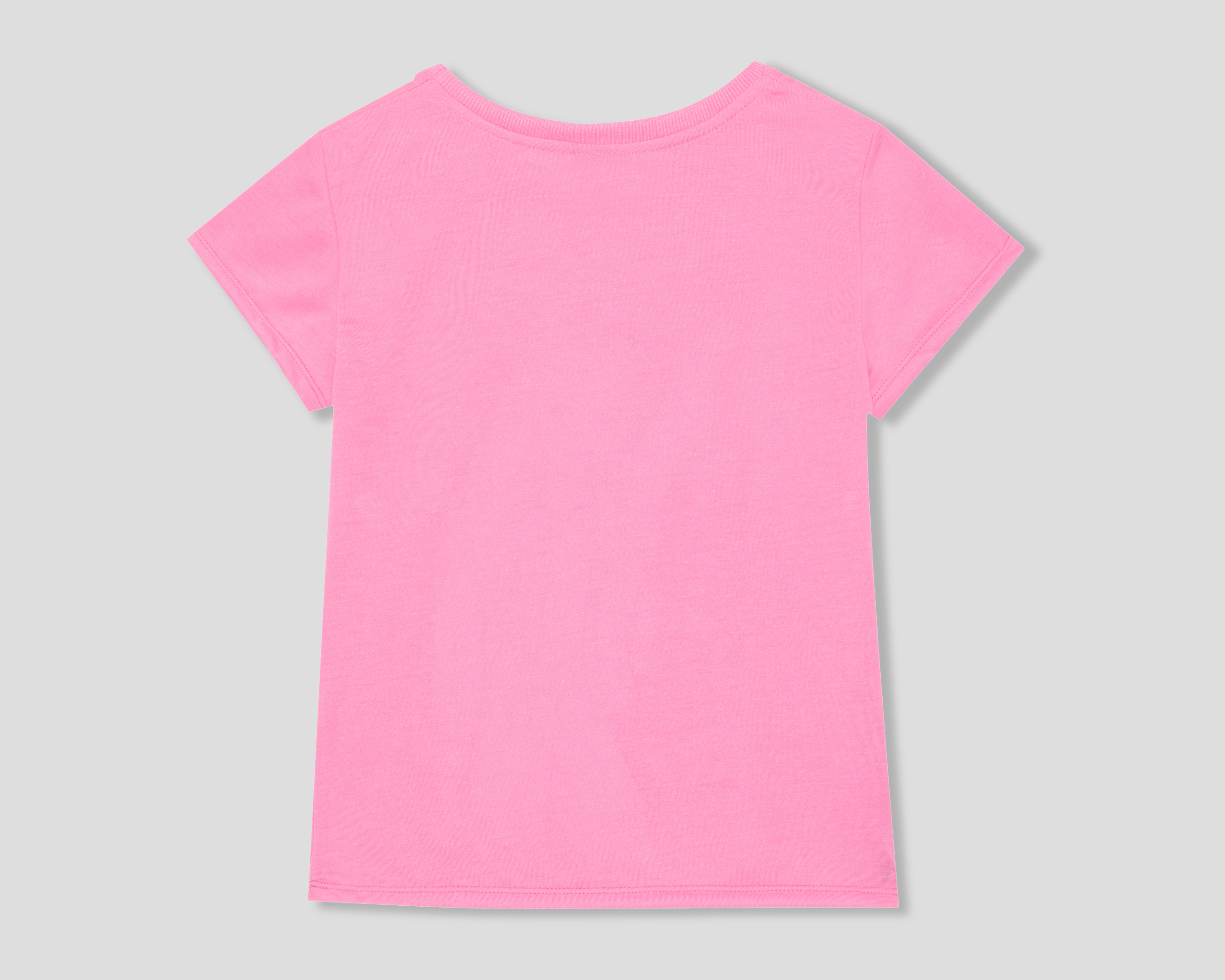 Foto 3 pulgar | Foto 2 | Playera de Cuello Redondo Rosa Barbie para Niña