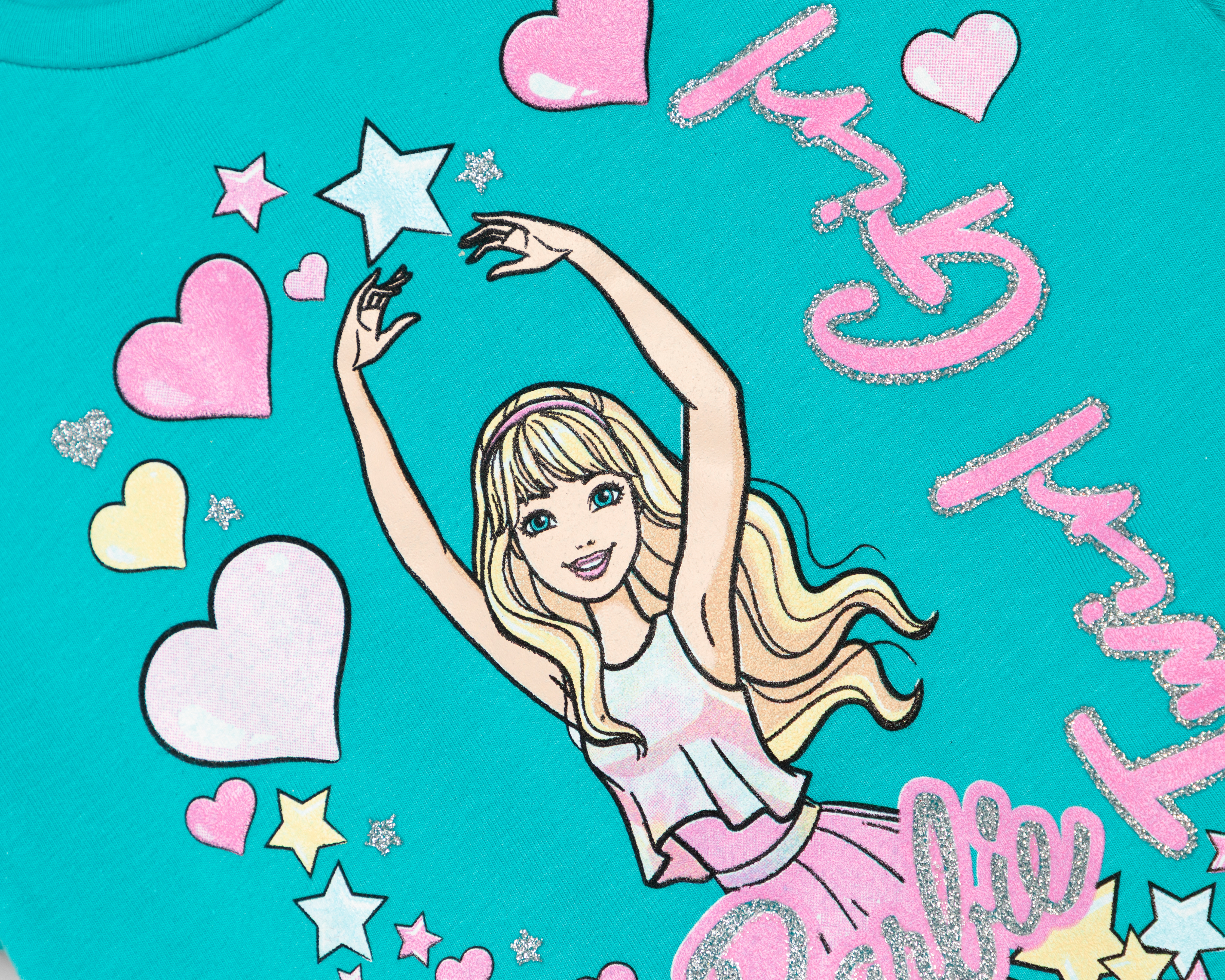 Foto 3 | Foto 3 | Playera de Cuello Redondo Aqua Barbie para Niña
