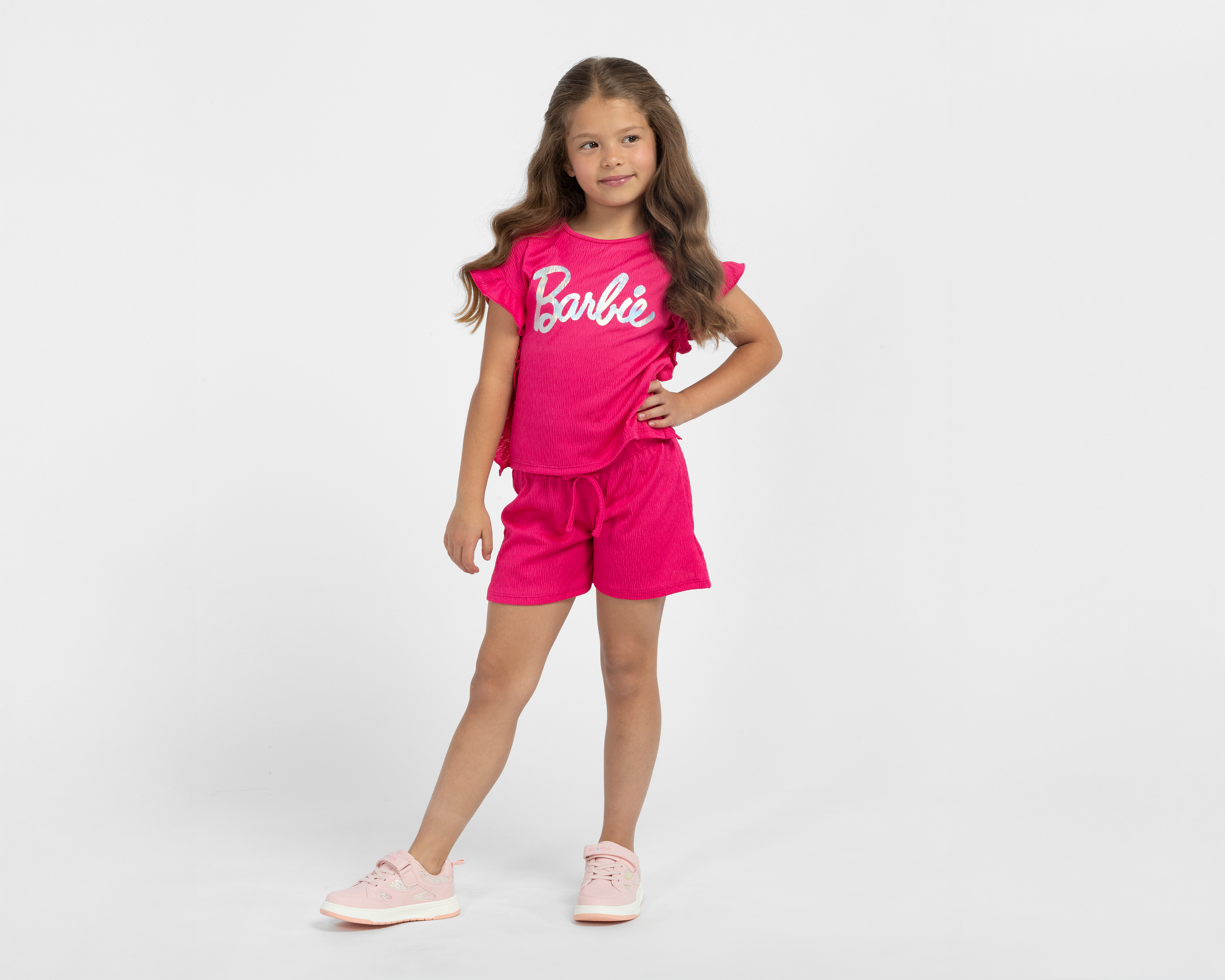 Playera y Short Barbie para Niña