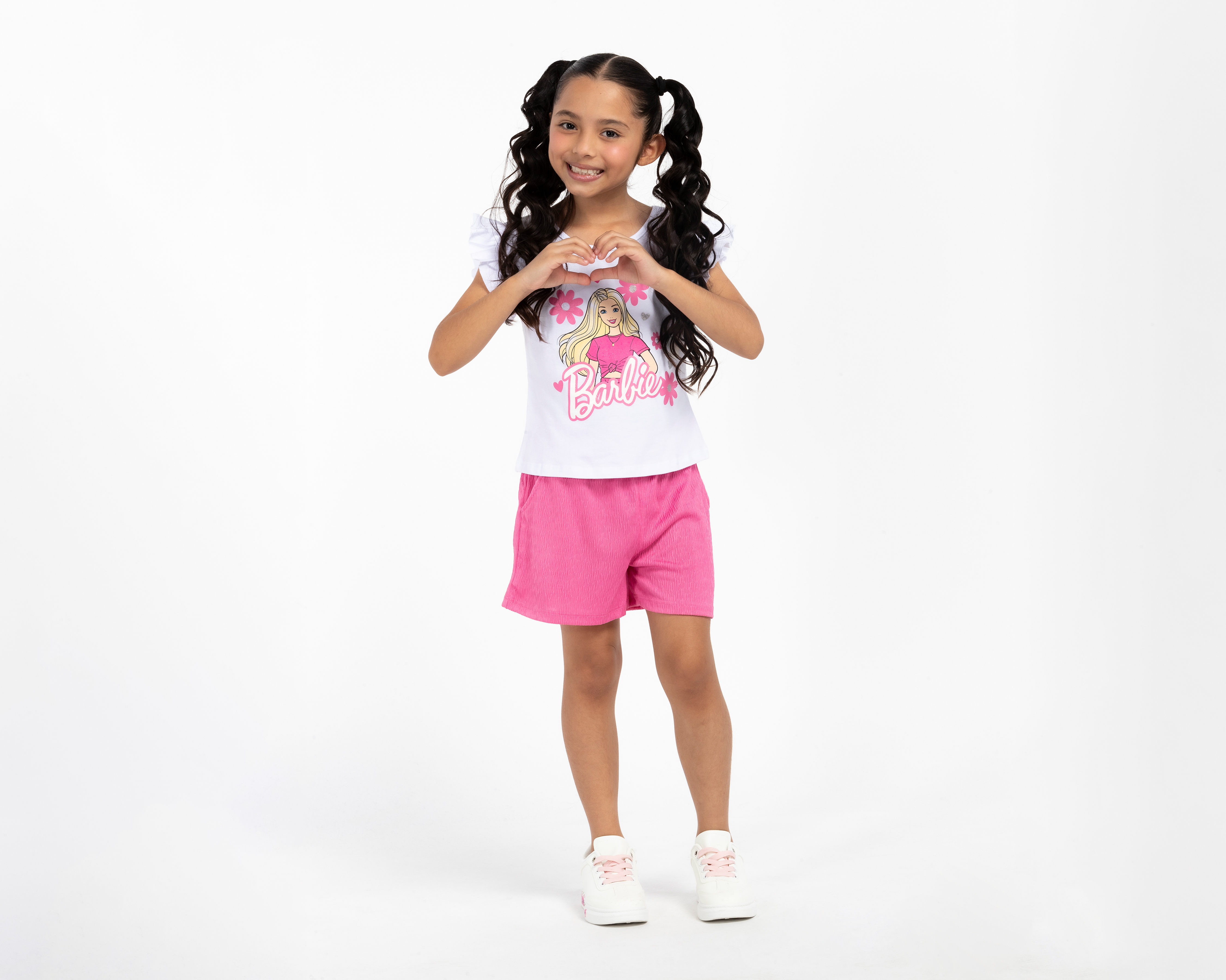 Playera y Short Barbie para Niña