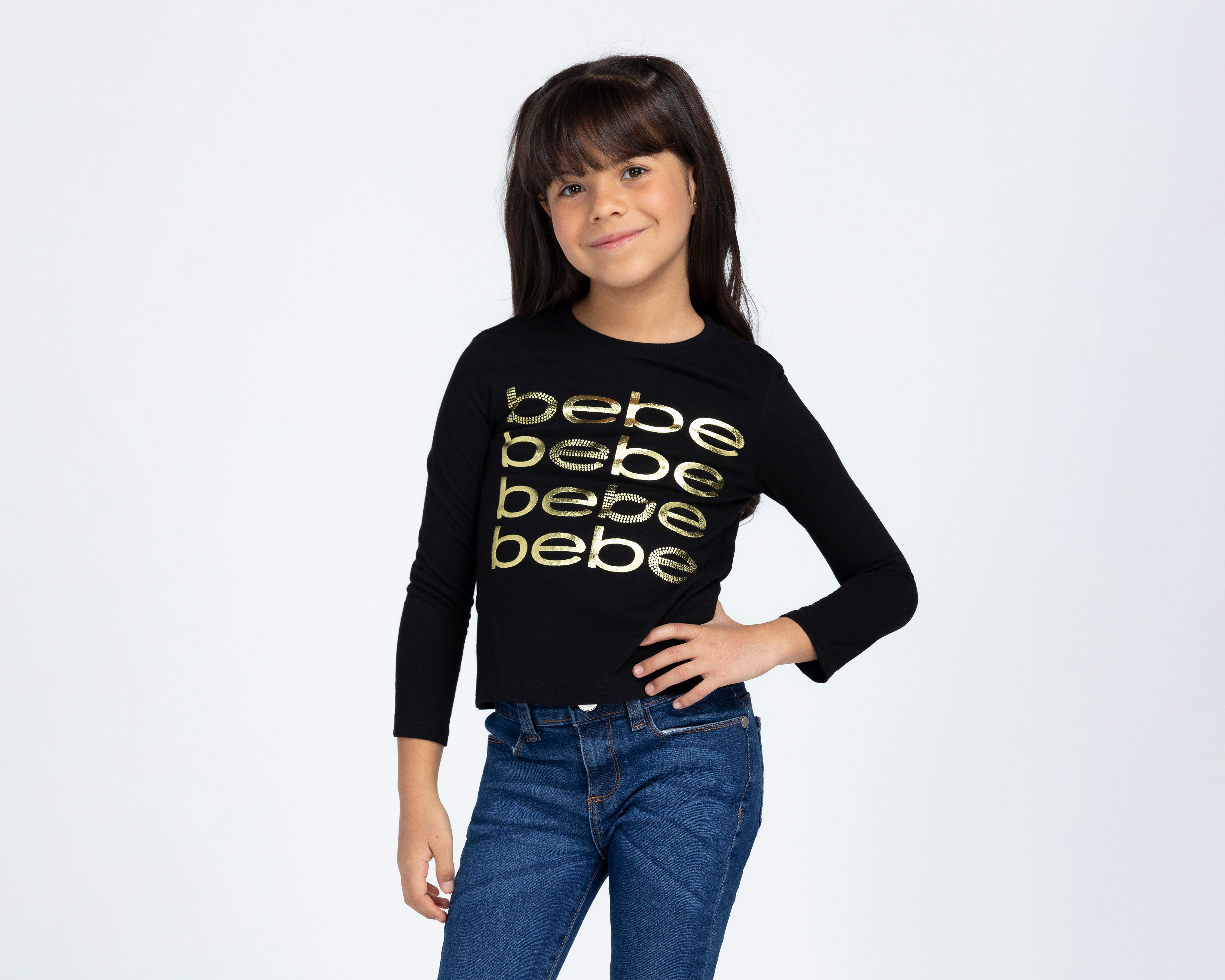 Playera Manga Larga Bebe para Niña