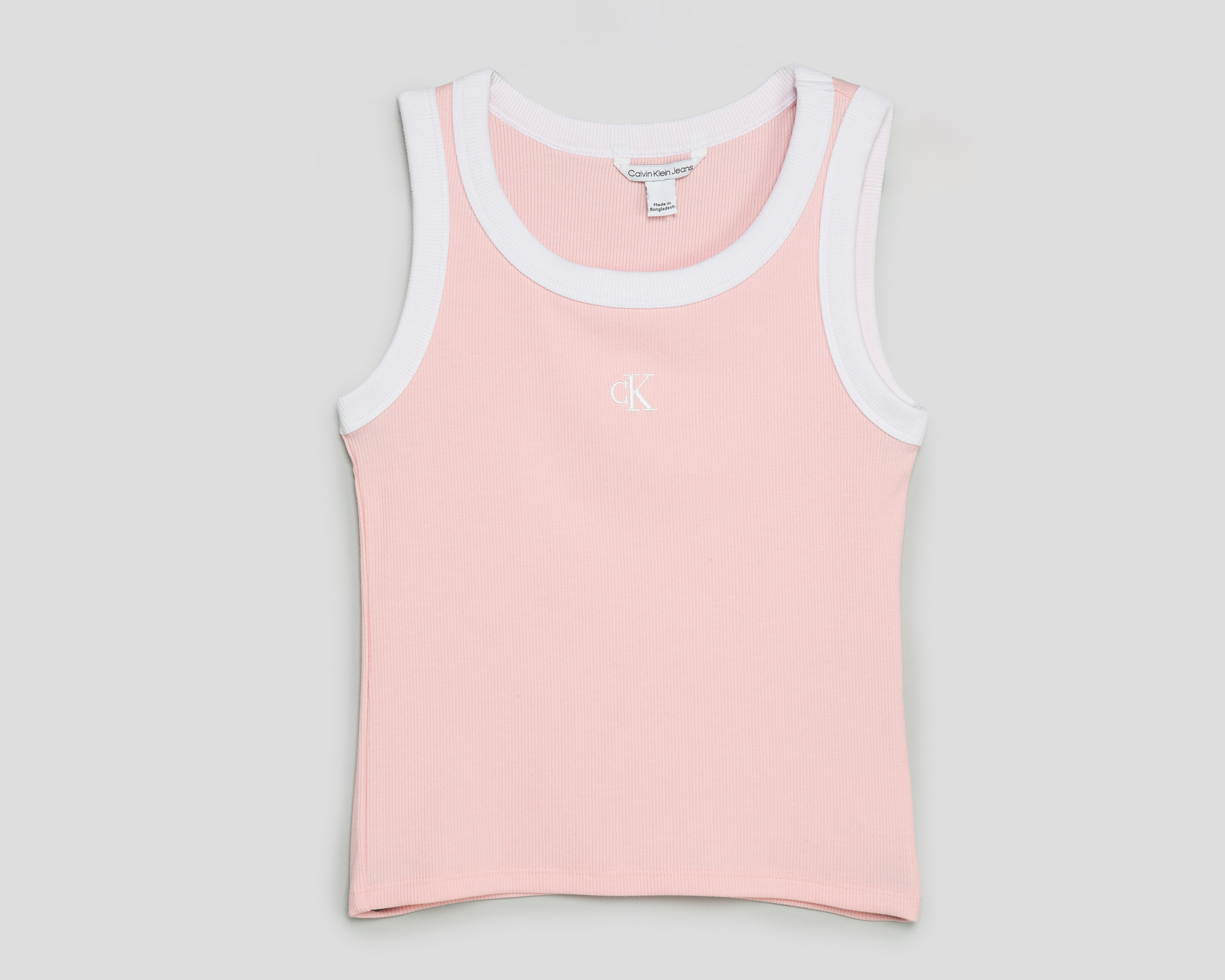 Foto 1 | Foto 1 | Playera de Cuello Redondo Rosa Calvin Klein para Niña